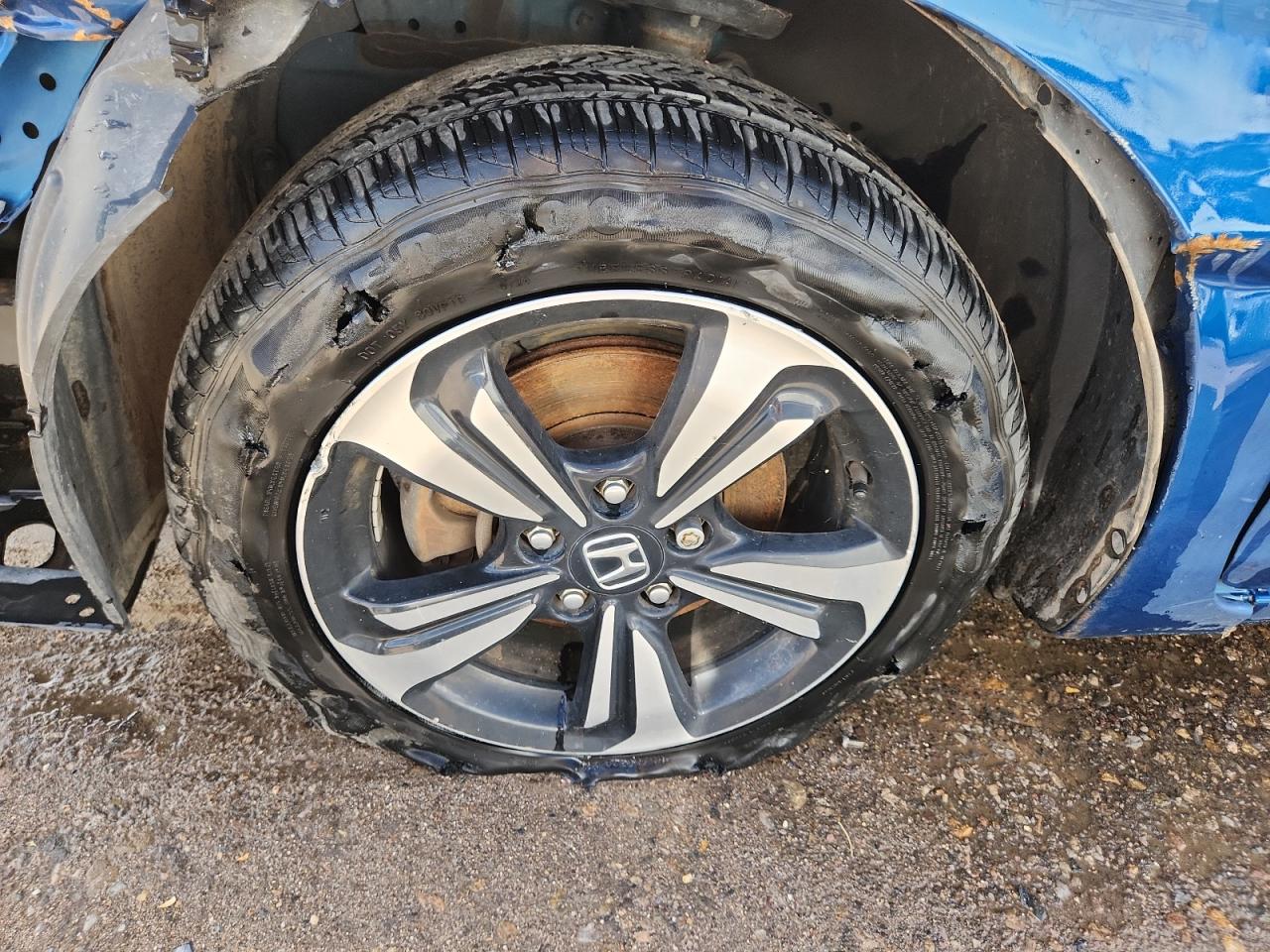 2014 Honda Civic Ex Blue vin: 2HGFG3A86EH517089 Damage: Left Front Wheel, Bent, Replacement Required