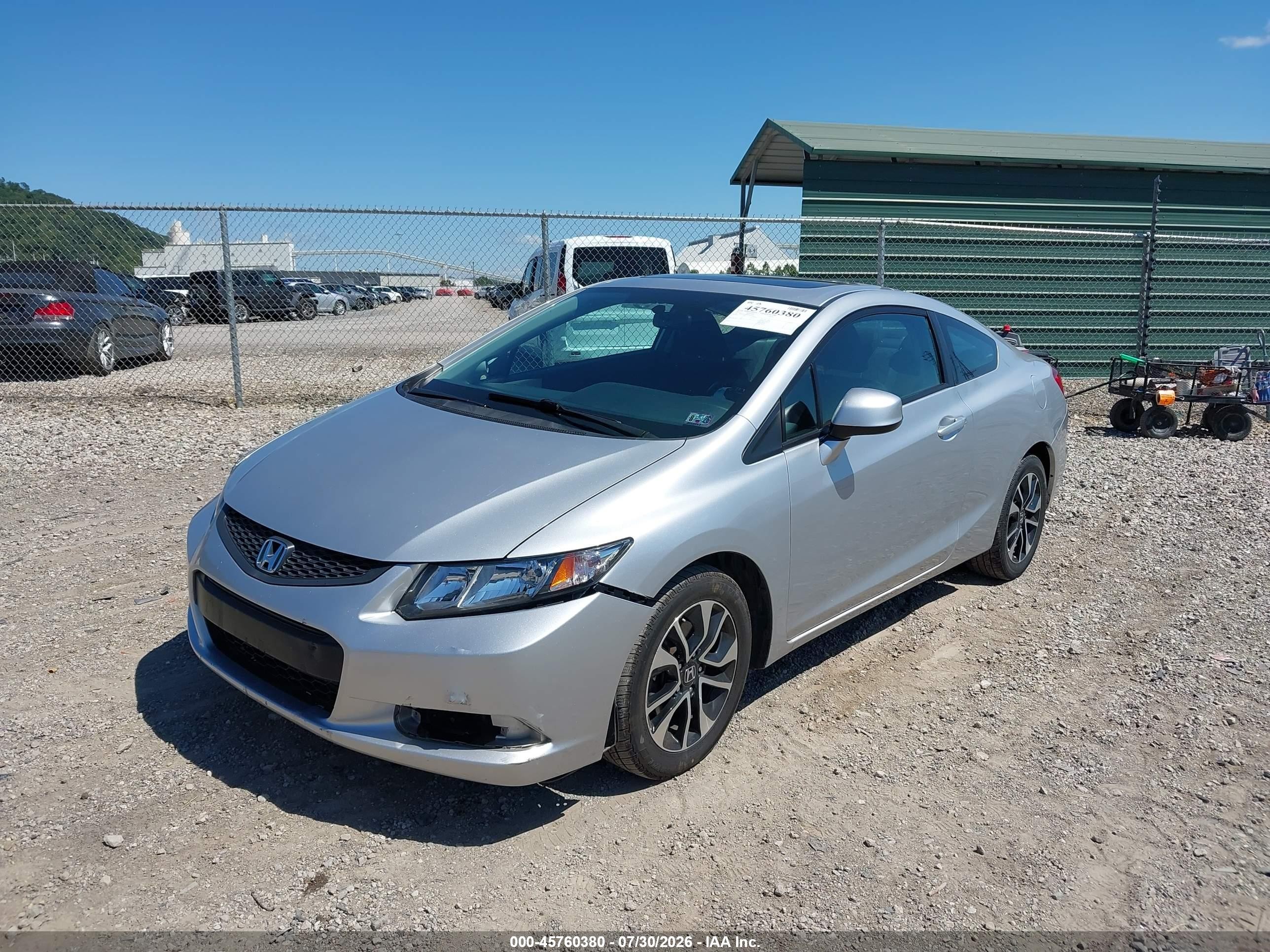 2013 Honda Civic Ex Silver vin: 2HGFG3A88DH529310