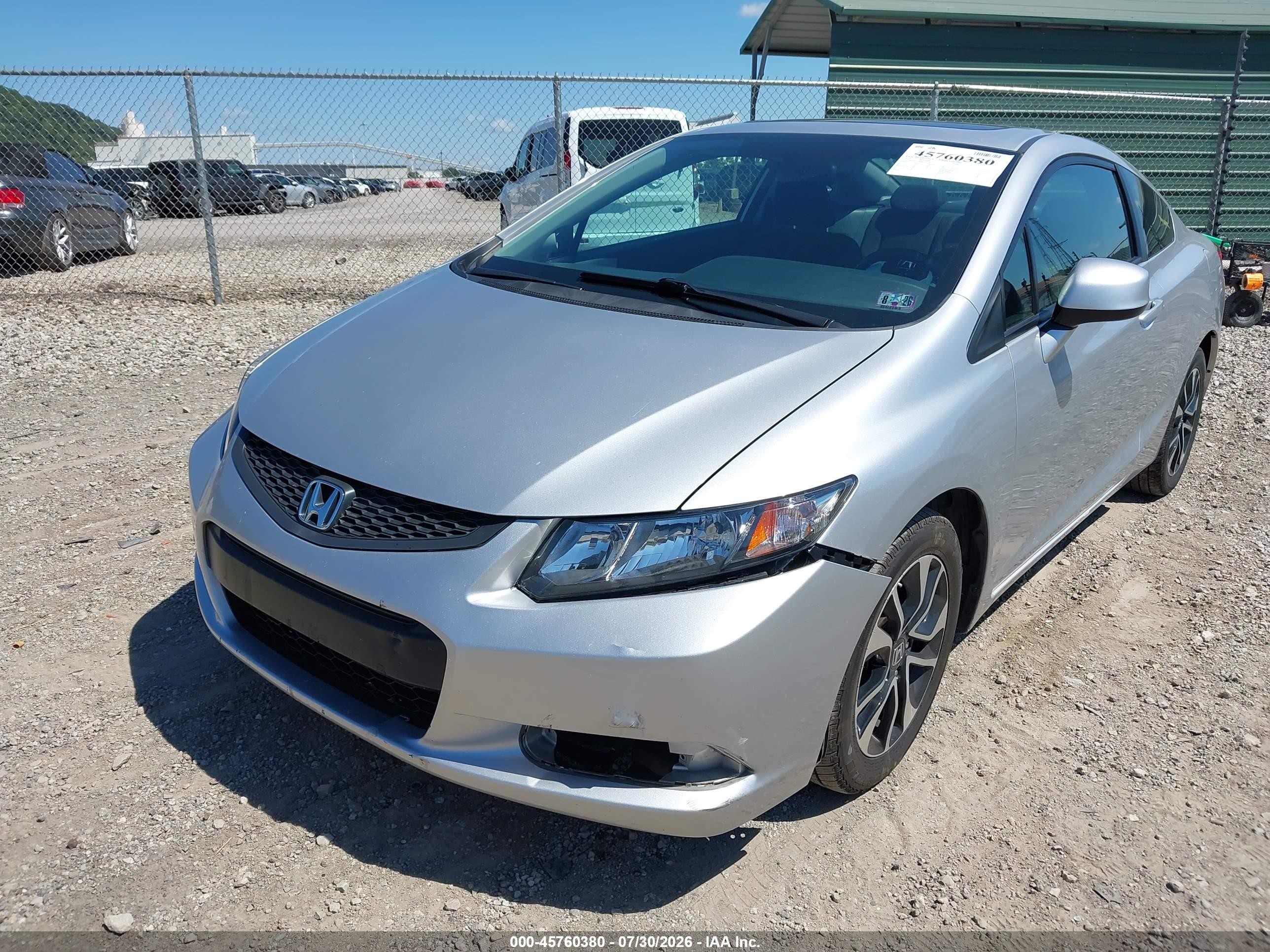 2013 Honda Civic Ex Silver vin: 2HGFG3A88DH529310