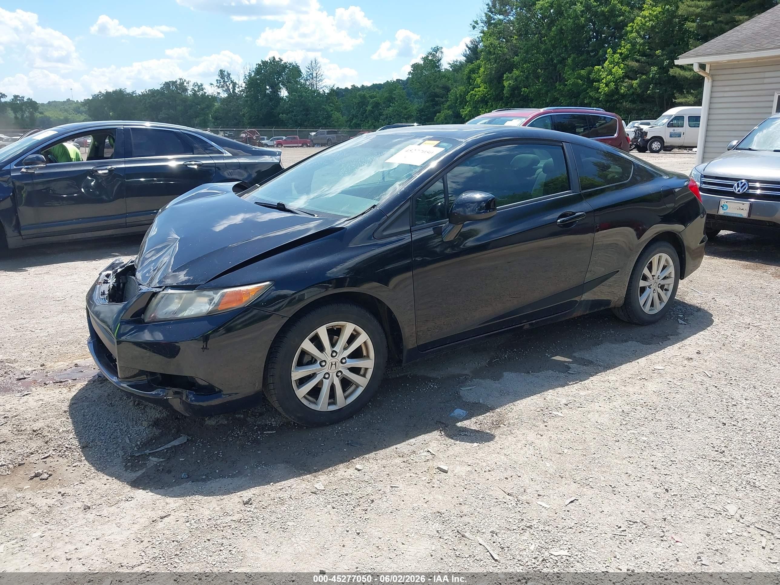 2012 Honda Civic Ex Black vin: 2HGFG3A8XCH506707