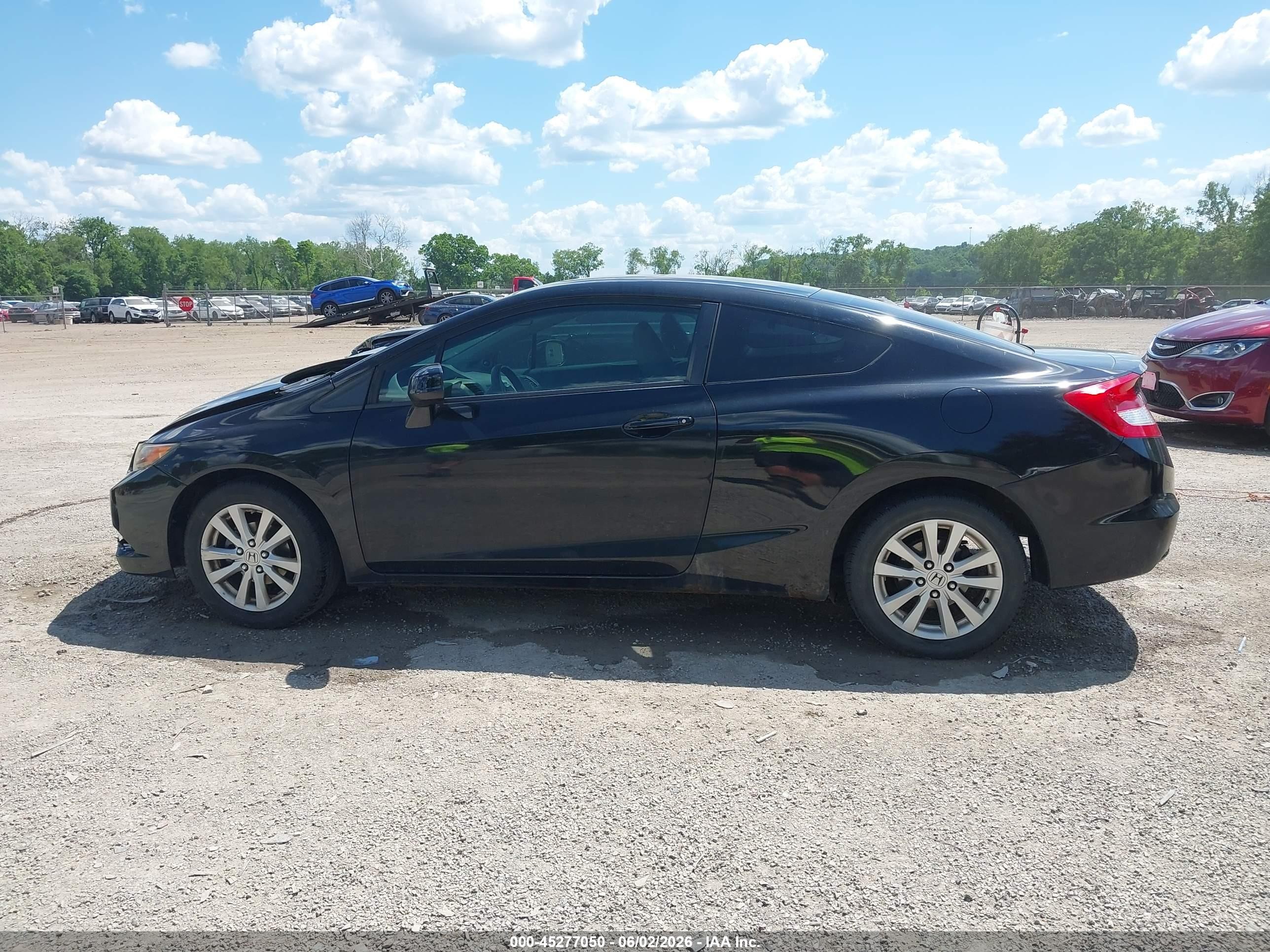 2012 Honda Civic Ex Black vin: 2HGFG3A8XCH506707