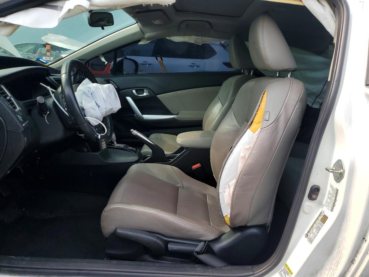 2015 Honda Civic Exl White vin: 2HGFG3B00FH514912