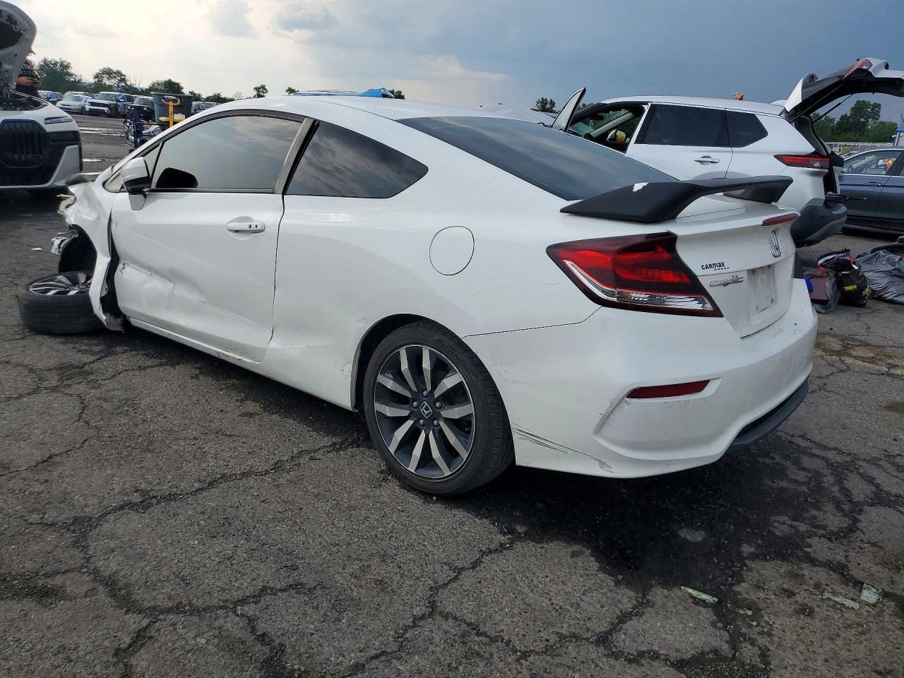 2015 Honda Civic Exl White vin: 2HGFG3B00FH514912