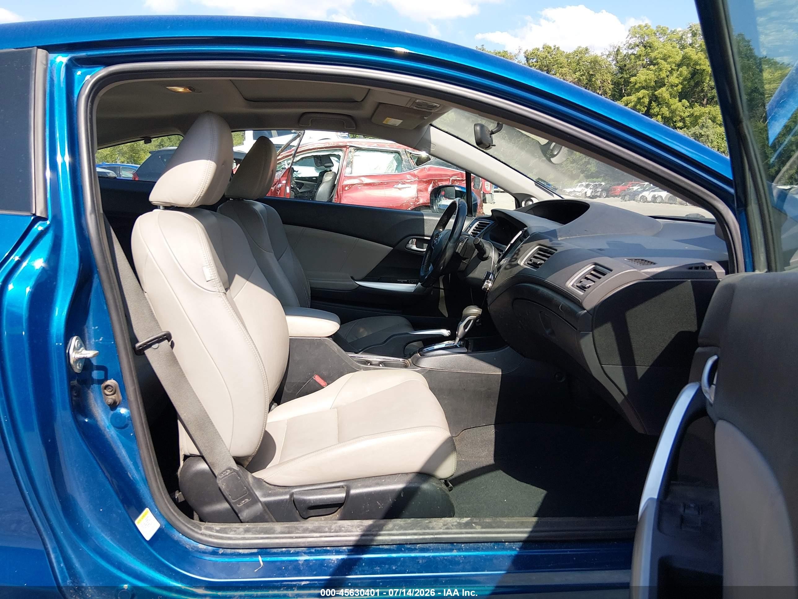 2015 Honda Civic Ex-l Blue vin: 2HGFG3B00FH520578