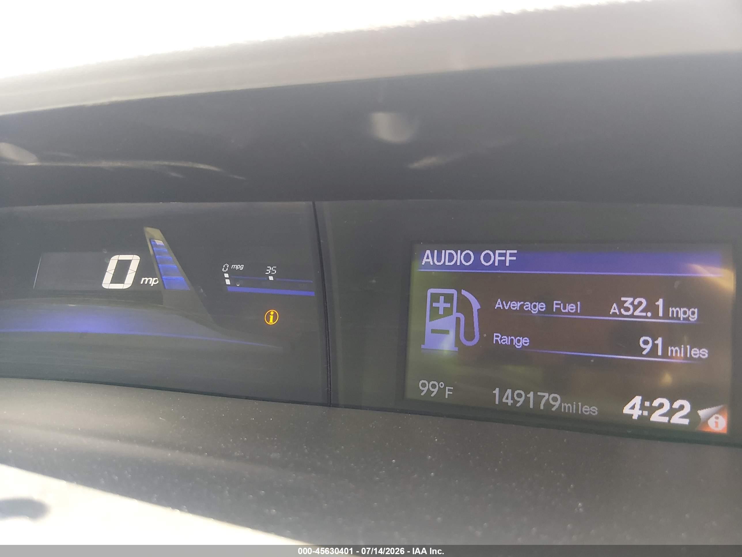 2015 Honda Civic Ex-l Blue vin: 2HGFG3B00FH520578