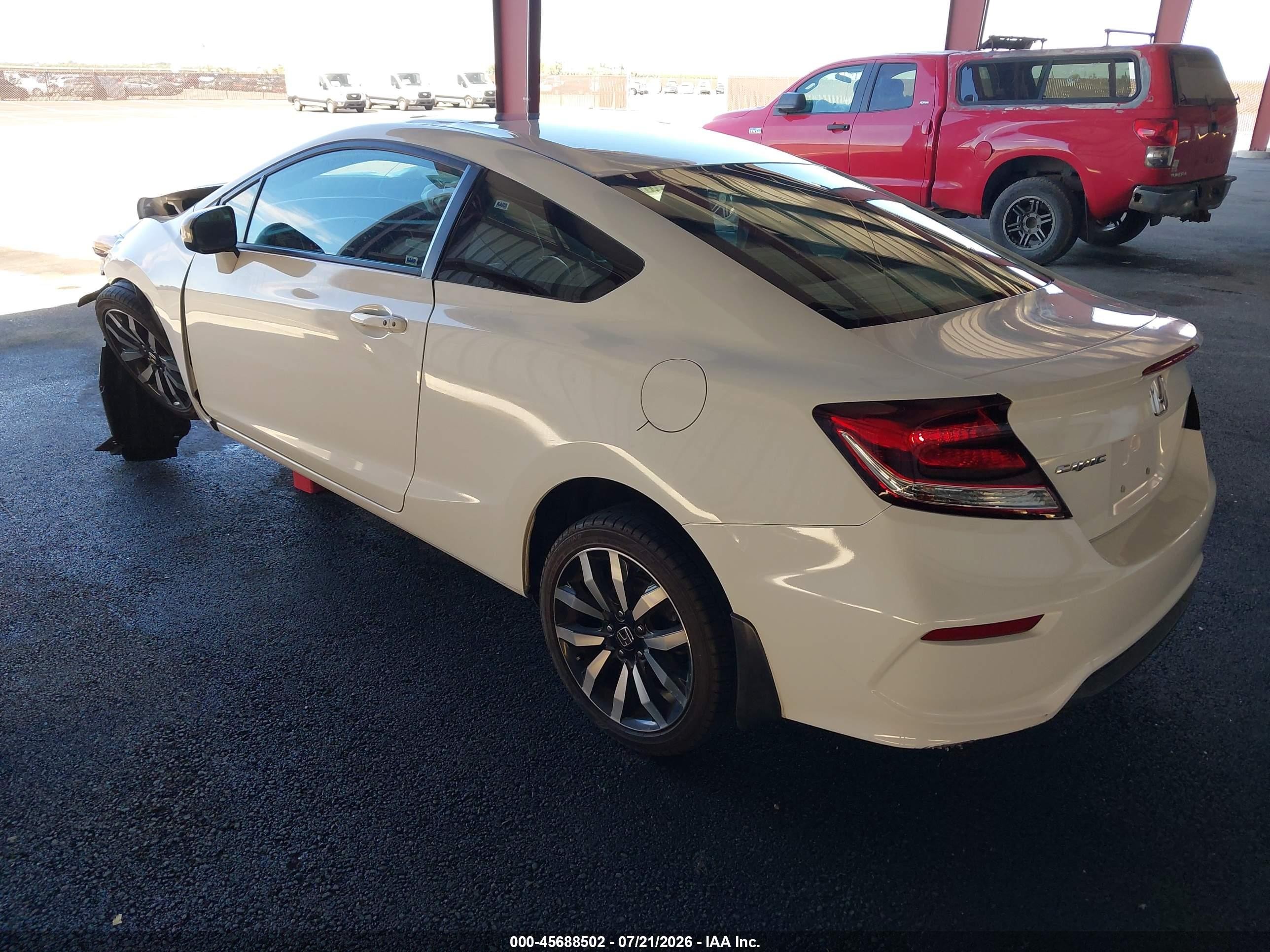 2015 Honda Civic Ex-l White vin: 2HGFG3B00FH524470