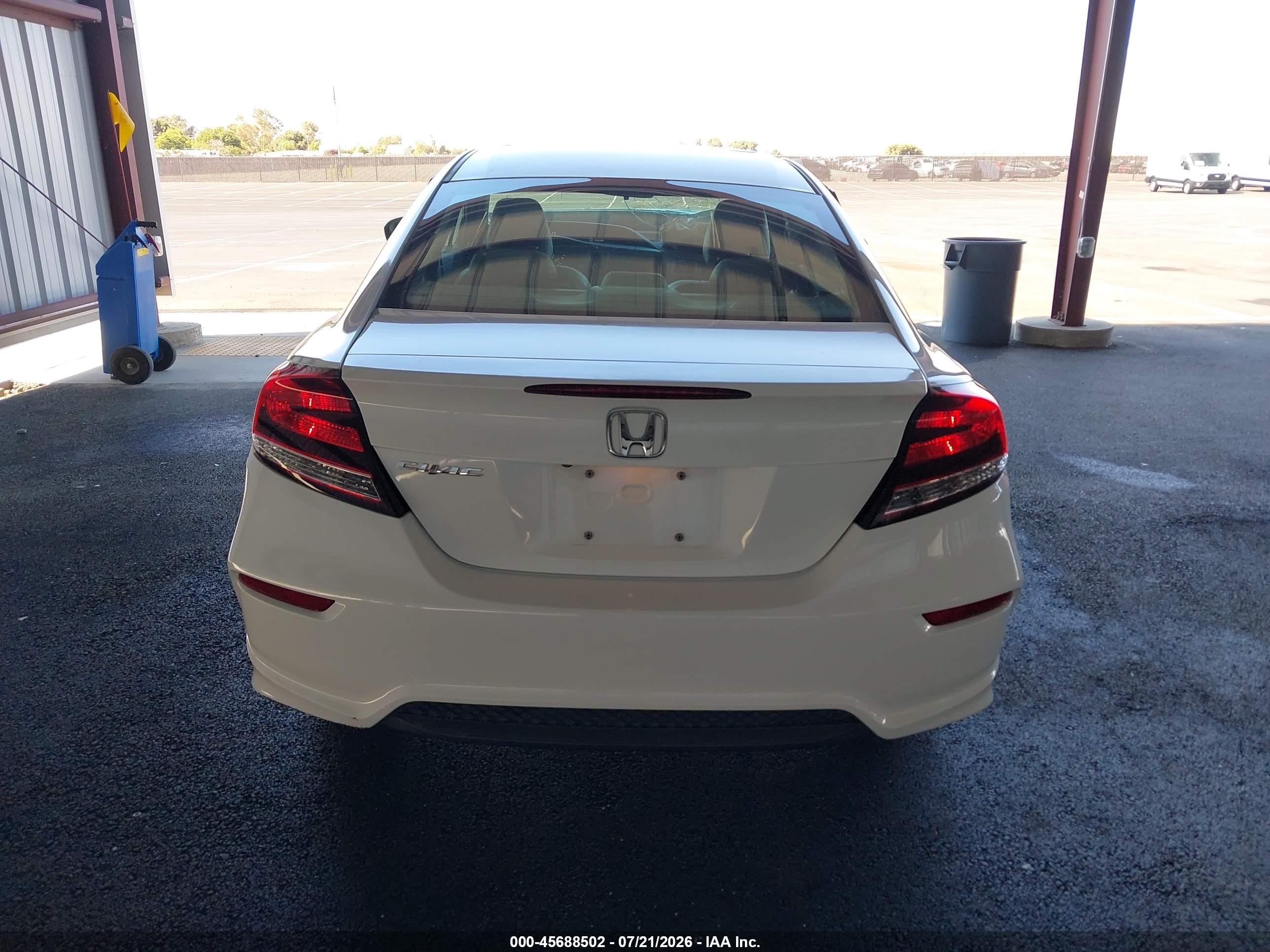 2015 Honda Civic Ex-l White vin: 2HGFG3B00FH524470