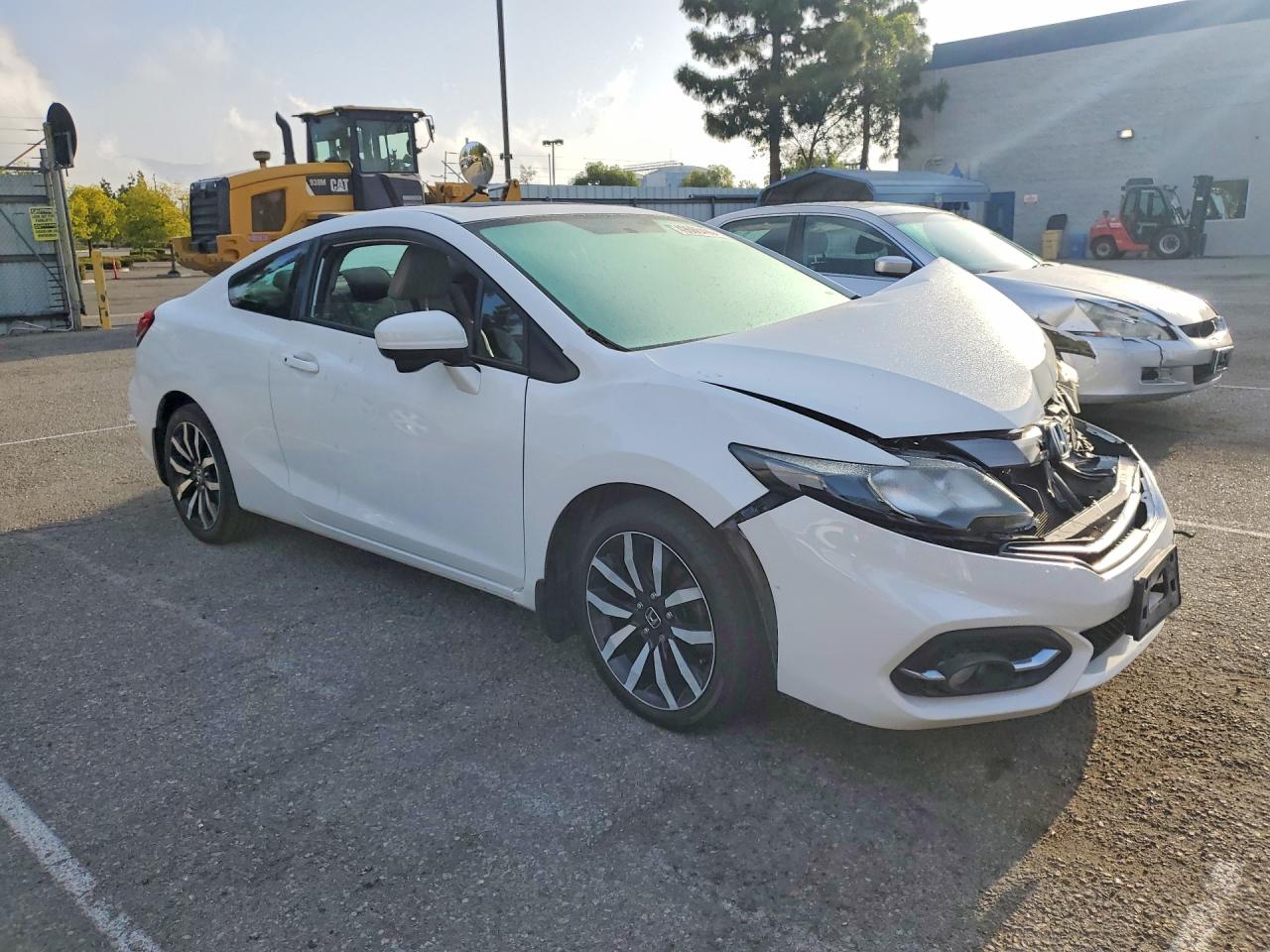 2015 Honda Civic Exl White vin: 2HGFG3B00FH525456