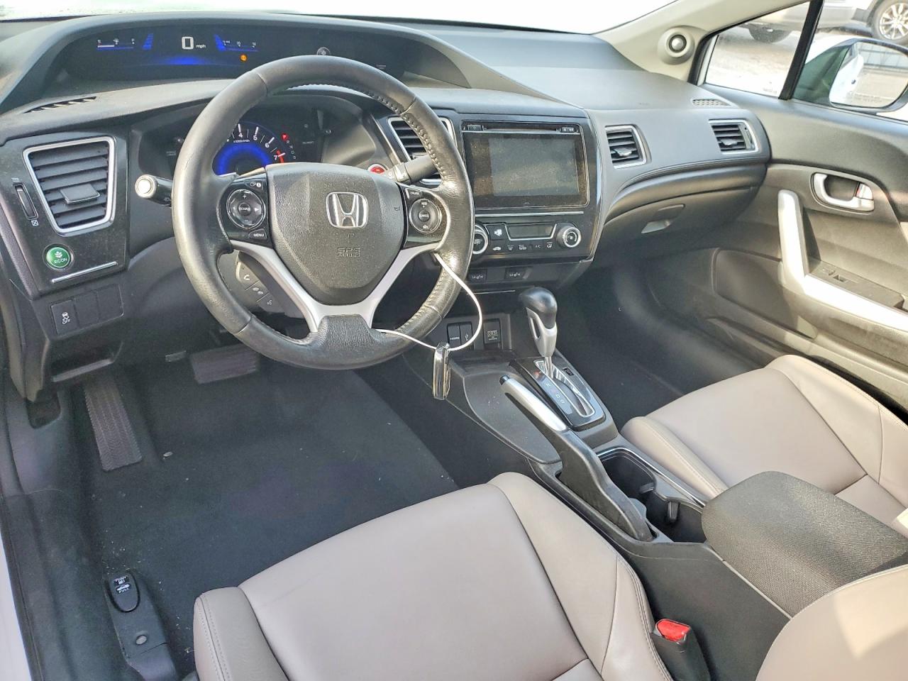 2015 Honda Civic Exl White vin: 2HGFG3B00FH525456
