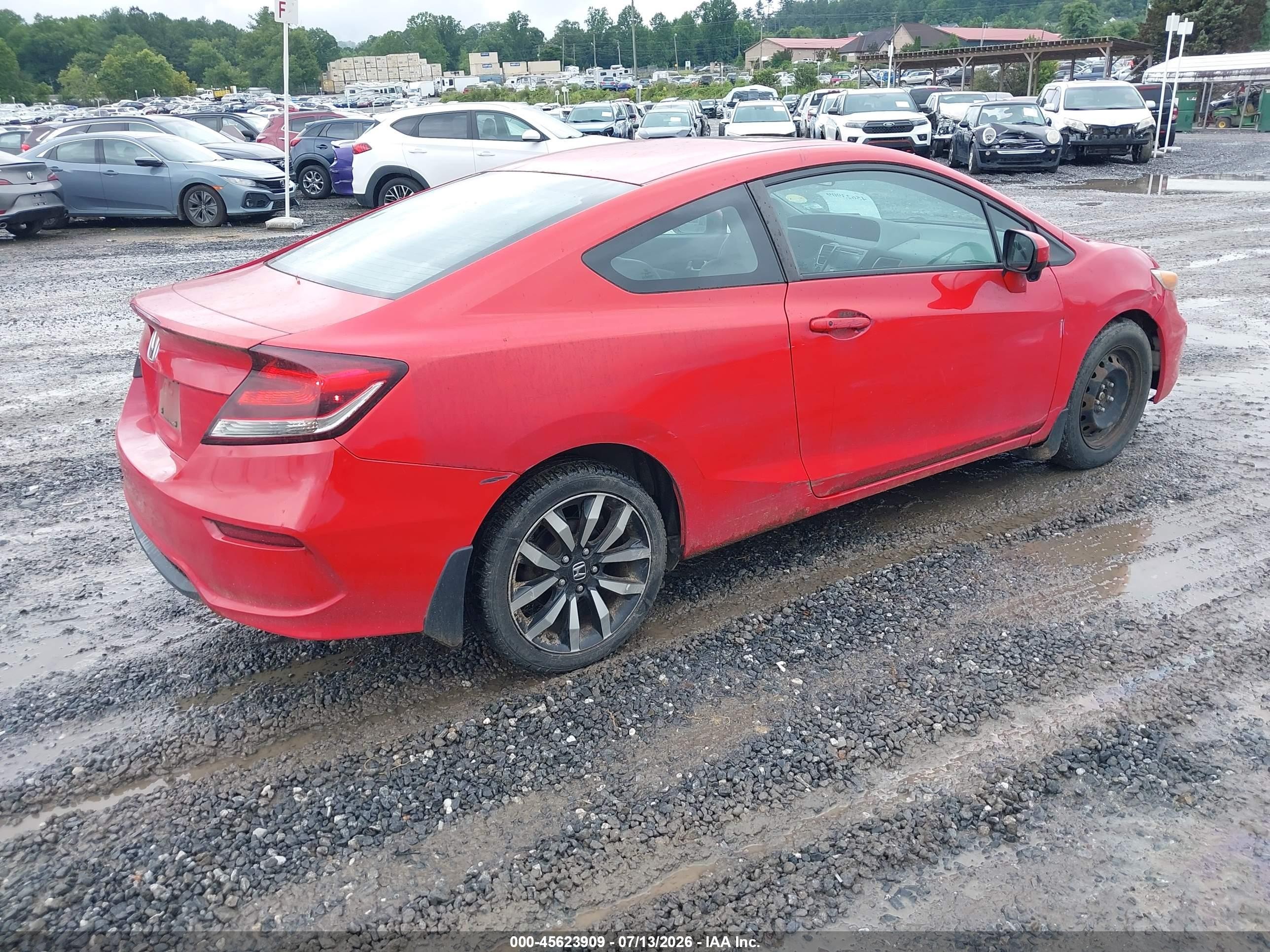 2014 Honda Civic Ex-l Red vin: 2HGFG3B01EH501763