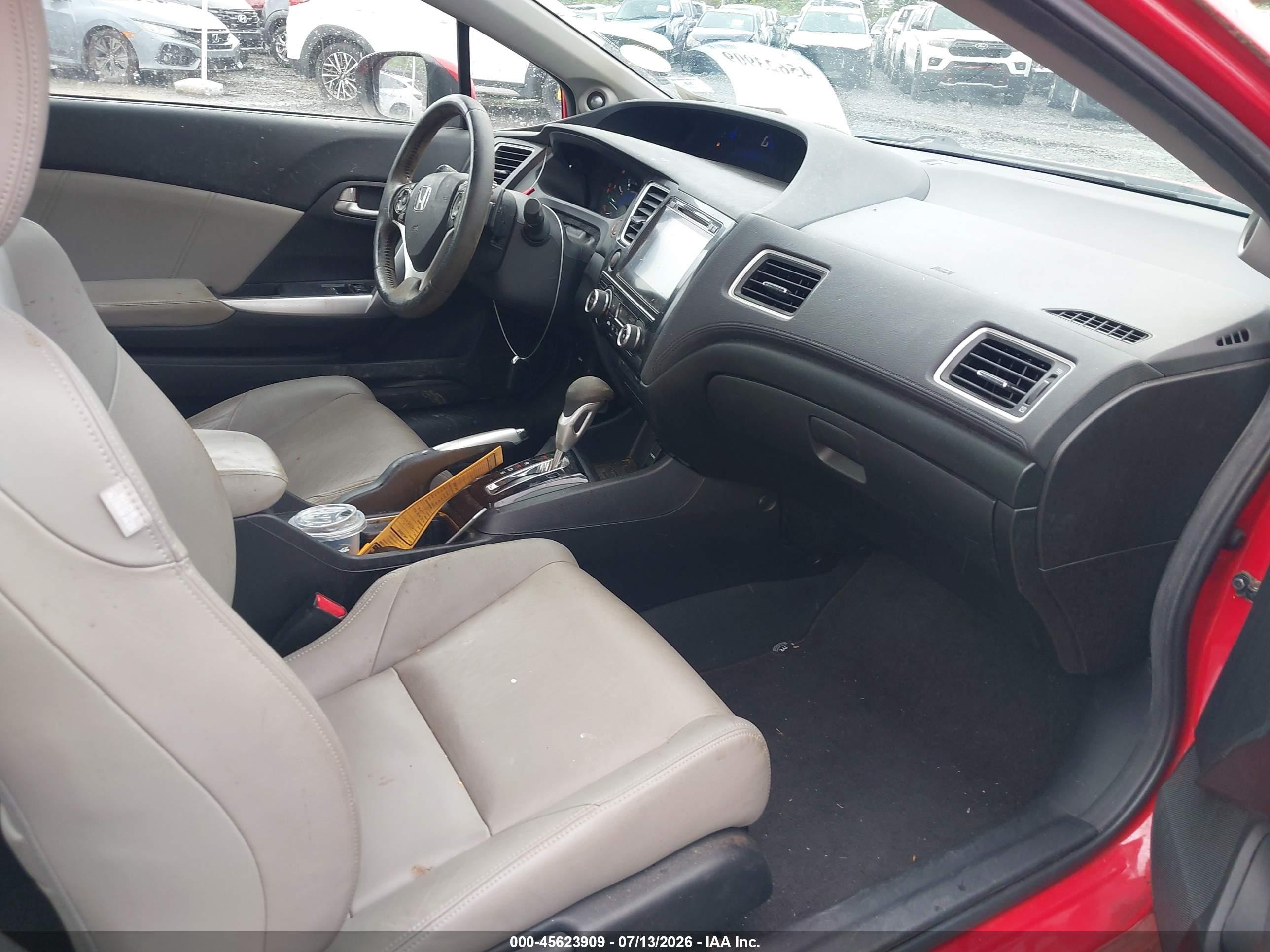 2014 Honda Civic Ex-l Red vin: 2HGFG3B01EH501763