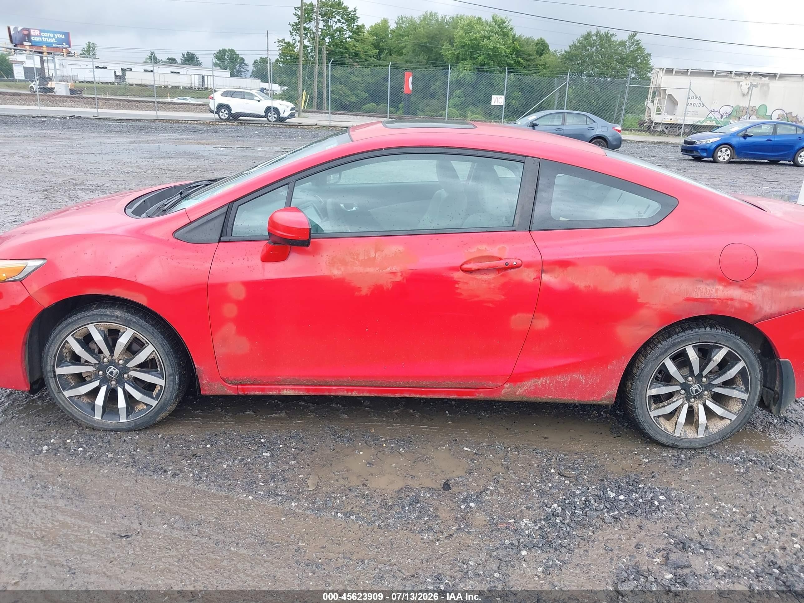 2014 Honda Civic Ex-l Red vin: 2HGFG3B01EH501763