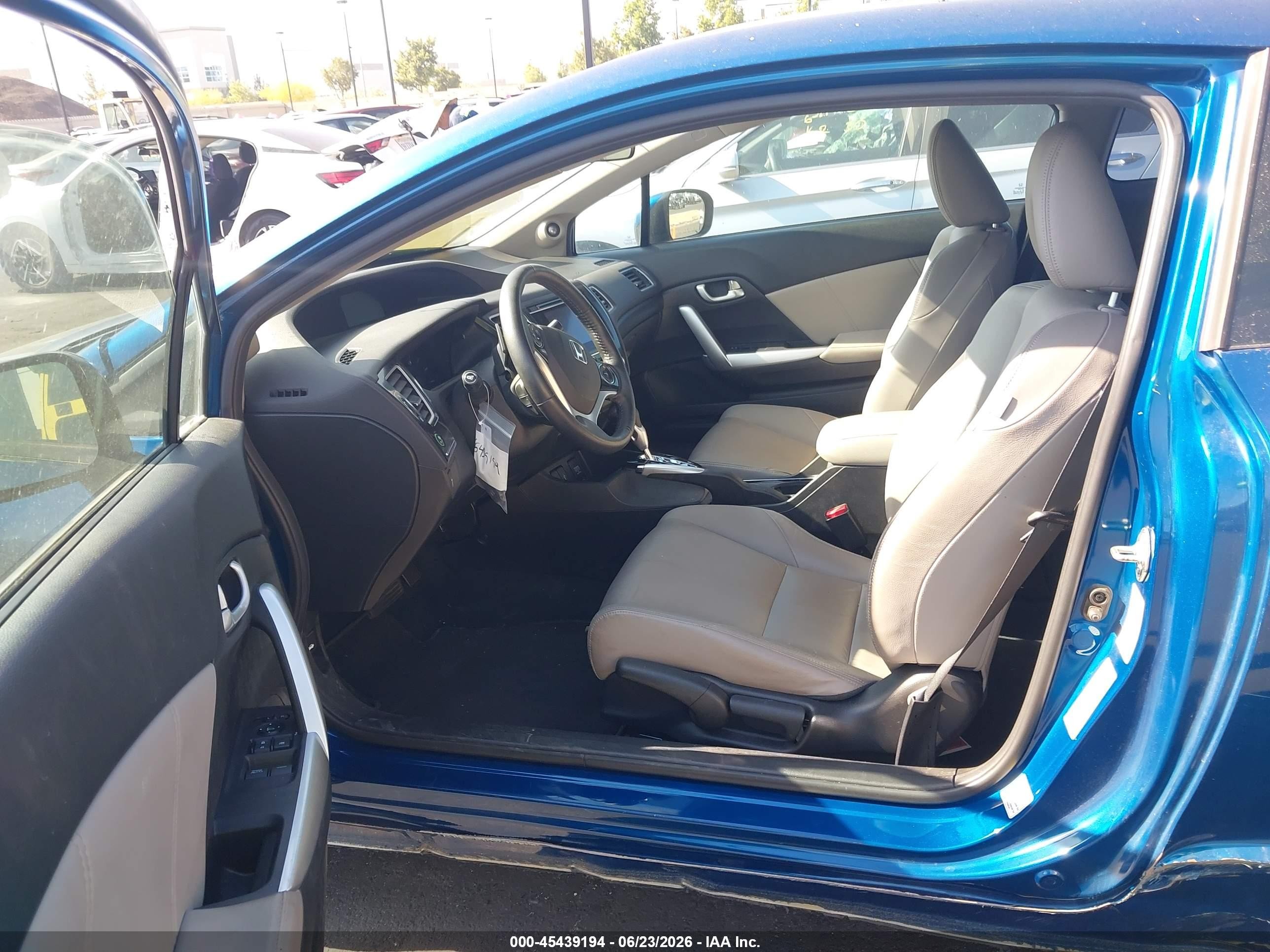 2015 Honda Civic Ex-l Blue vin: 2HGFG3B01FH501277