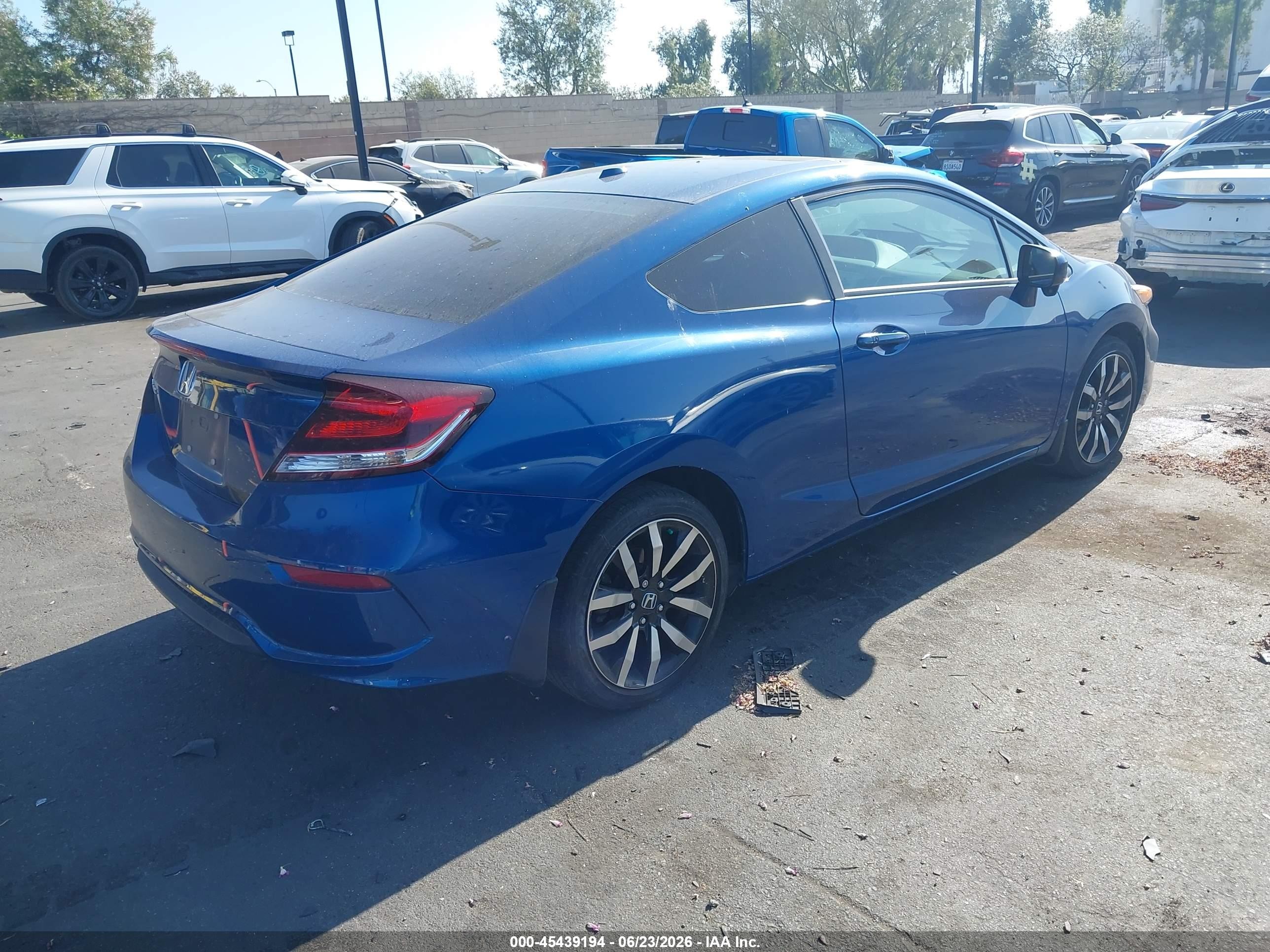 2015 Honda Civic Ex-l Blue vin: 2HGFG3B01FH501277