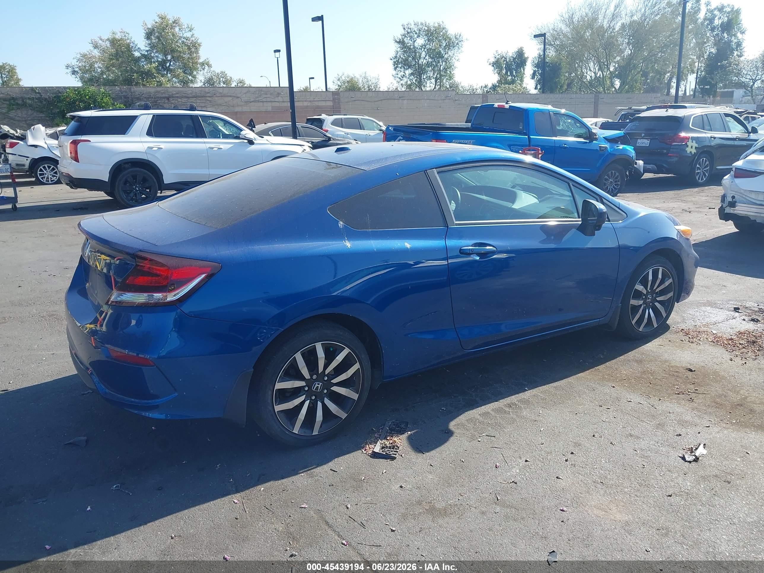 2015 Honda Civic Ex-l Blue vin: 2HGFG3B01FH501277
