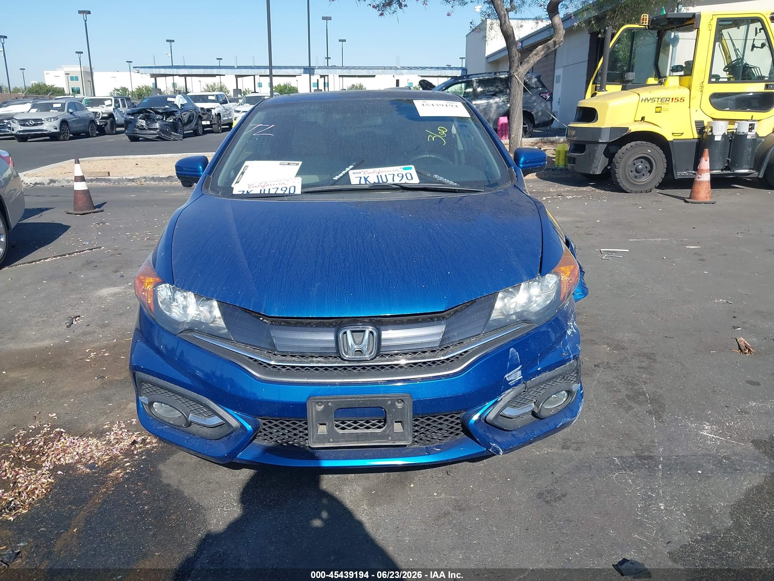 2015 Honda Civic Ex-l Blue vin: 2HGFG3B01FH501277