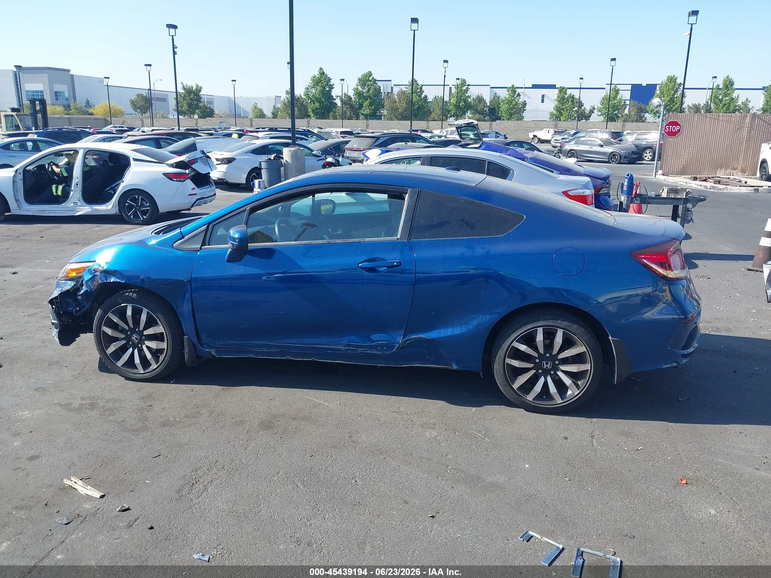 2015 Honda Civic Ex-l Blue vin: 2HGFG3B01FH501277
