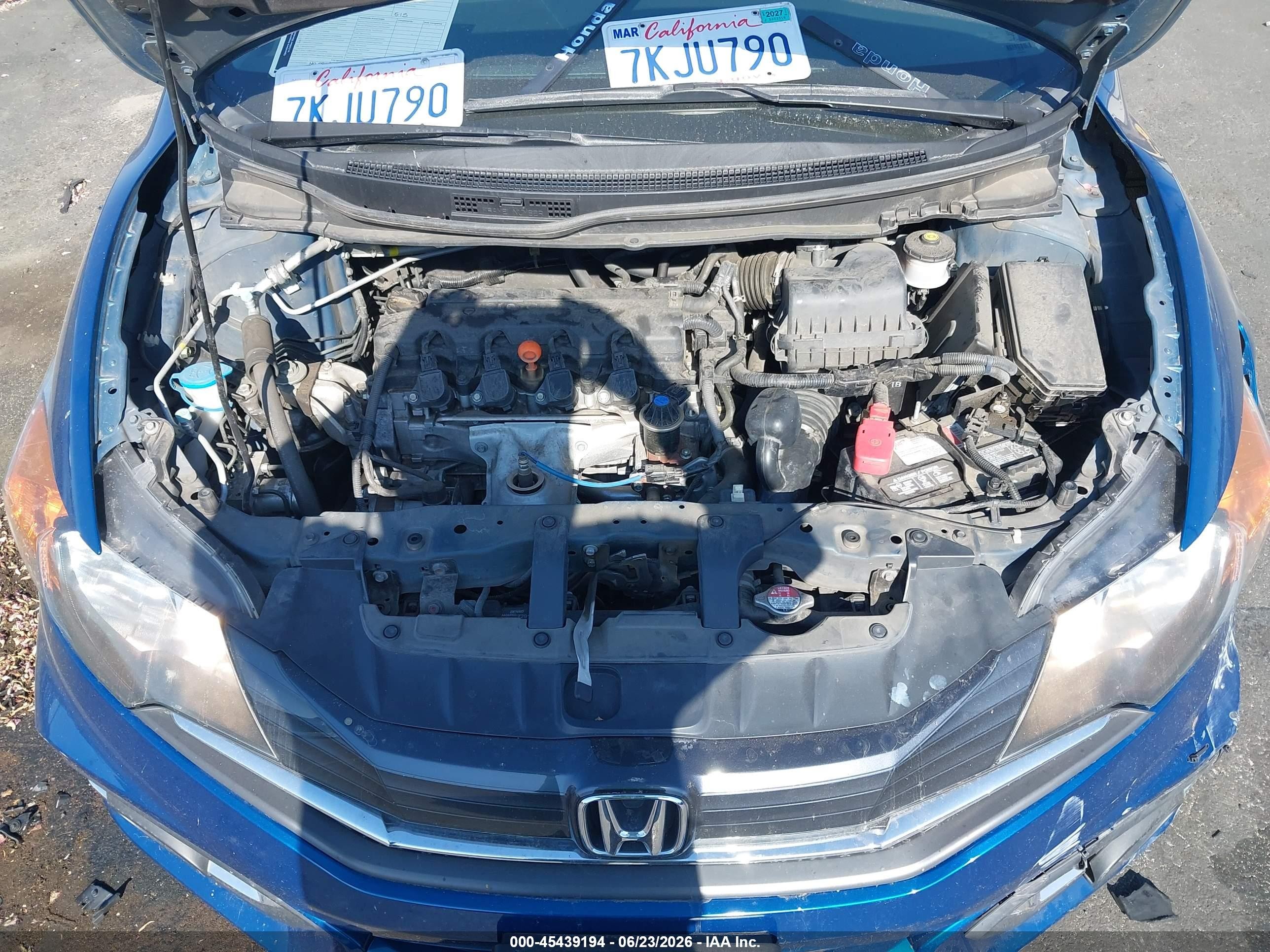 2015 Honda Civic Ex-l Blue vin: 2HGFG3B01FH501277