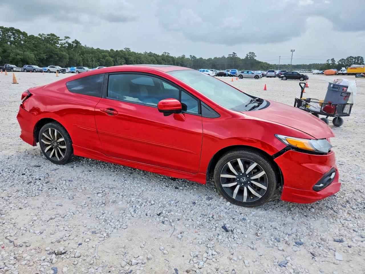 2015 Honda Civic Exl Red vin: 2HGFG3B01FH514918