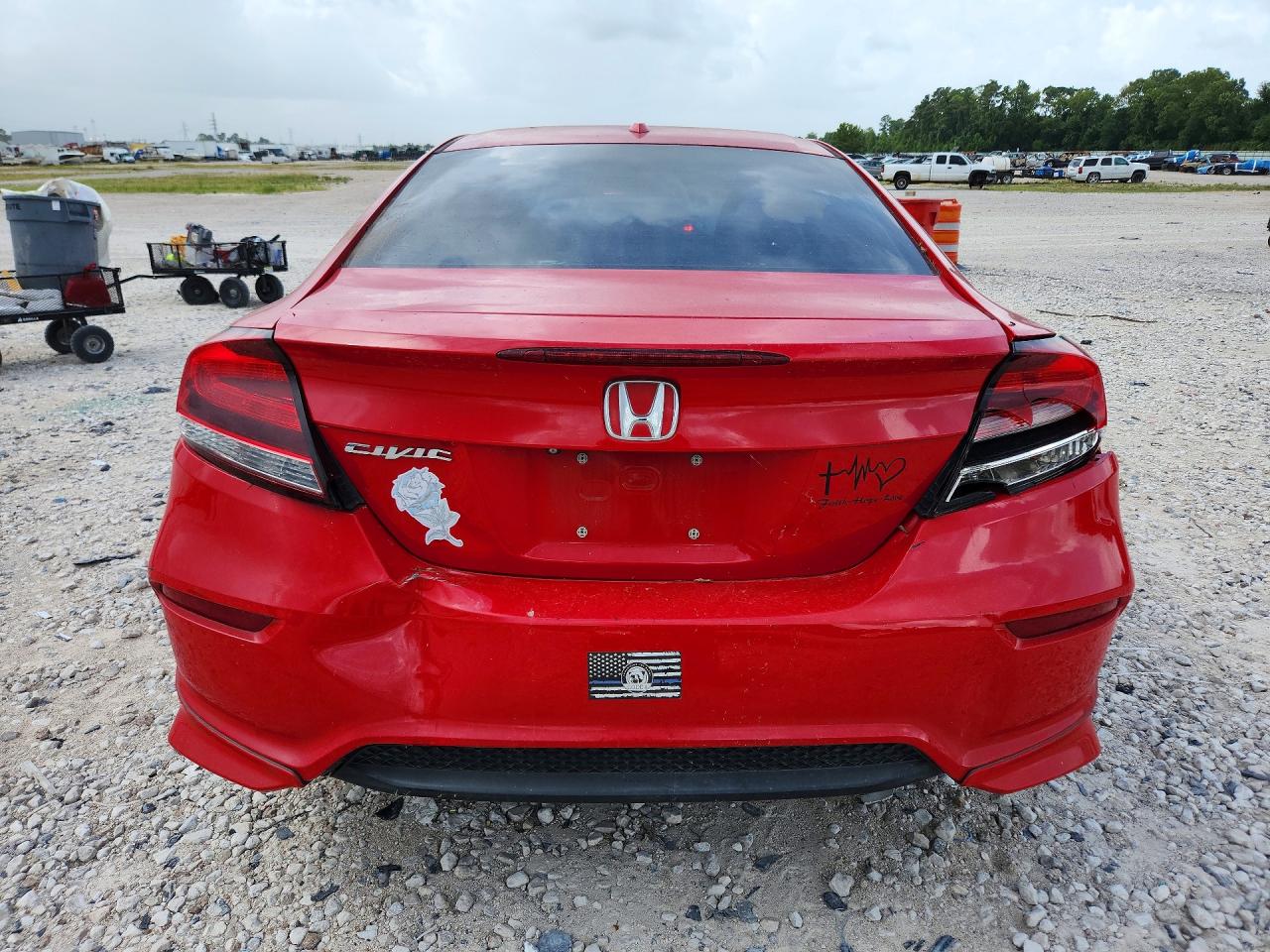 2015 Honda Civic Exl Red vin: 2HGFG3B01FH514918