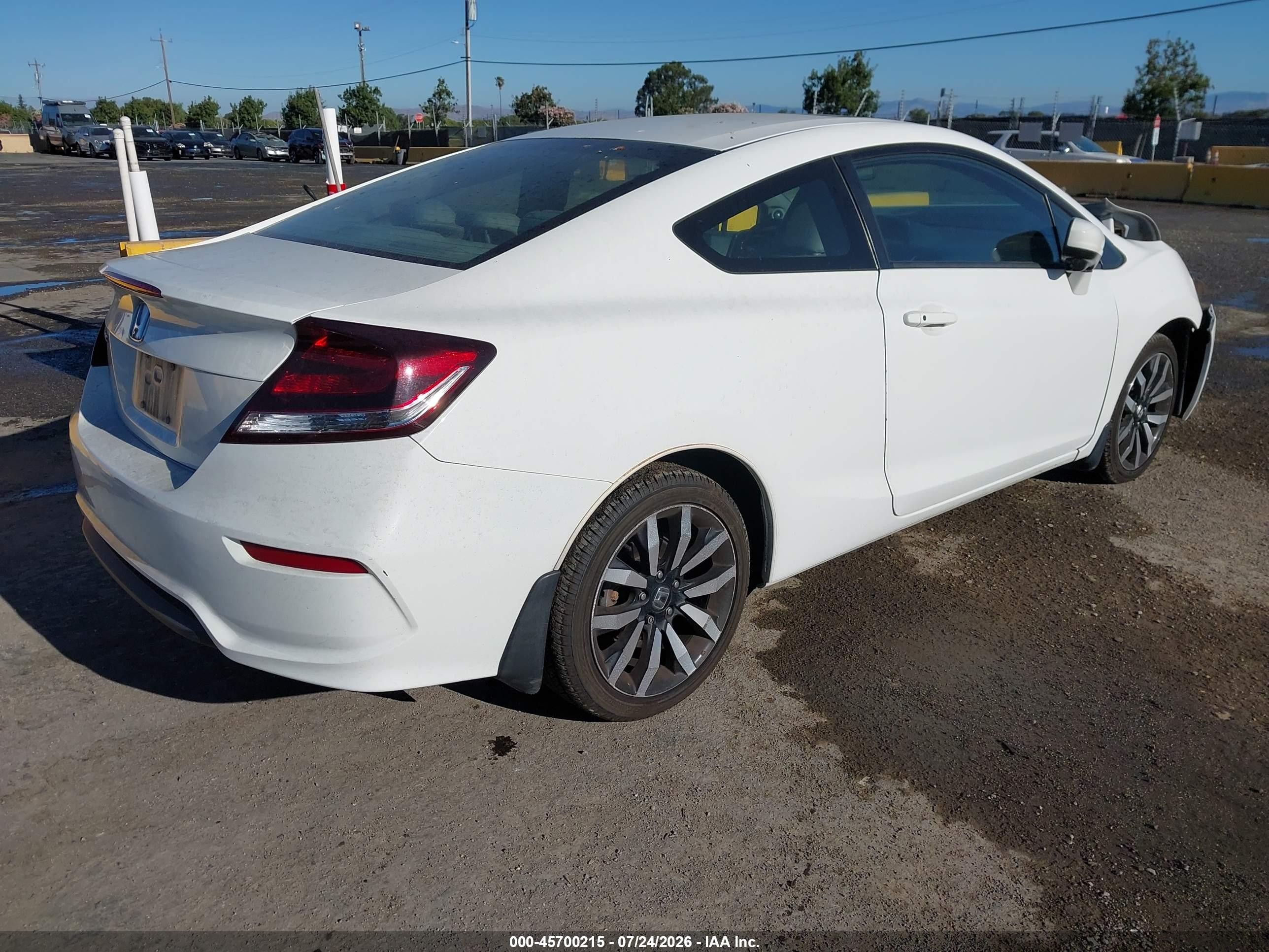 2015 Honda Civic Ex-l White vin: 2HGFG3B01FH531315