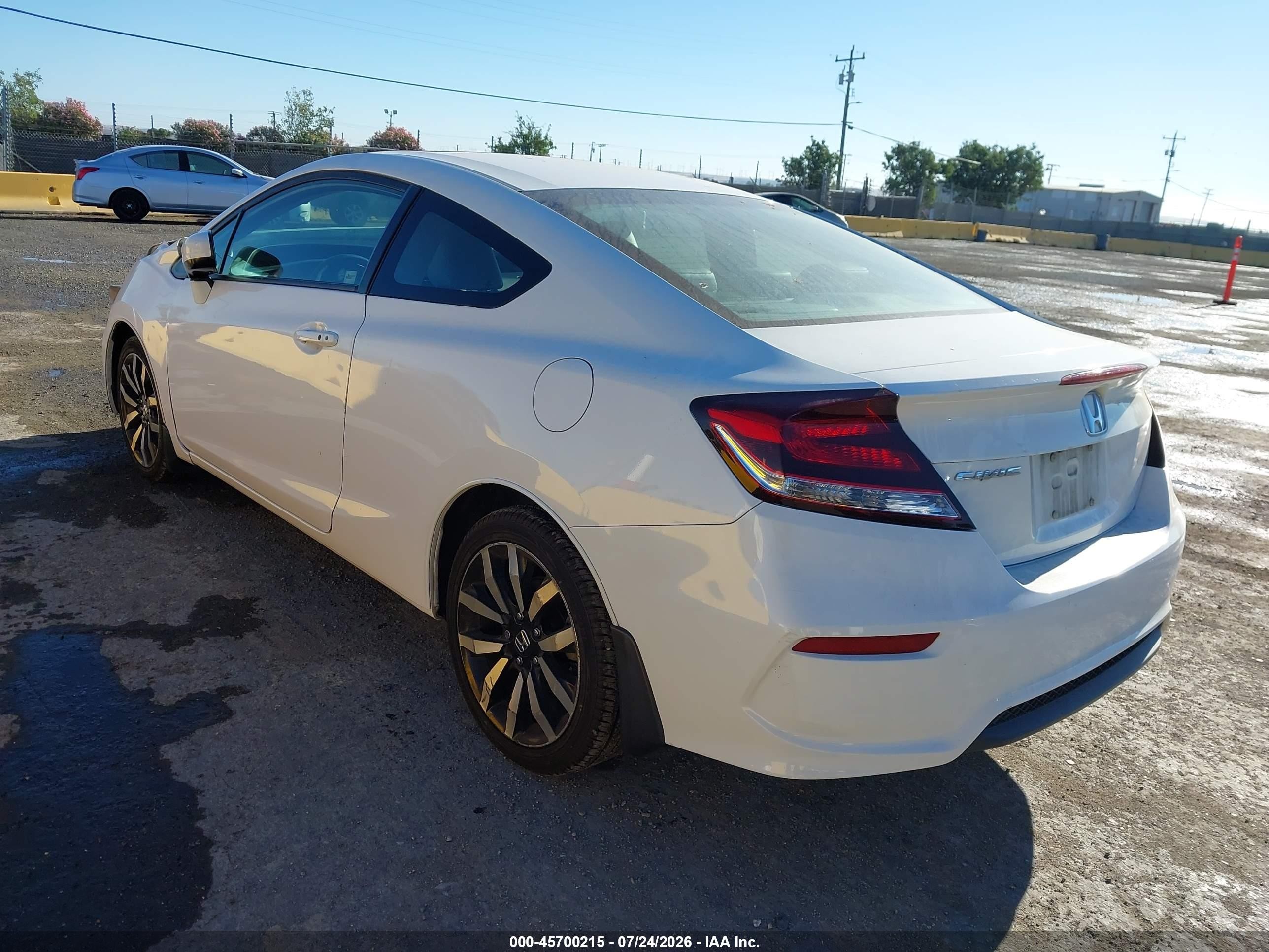 2015 Honda Civic Ex-l White vin: 2HGFG3B01FH531315