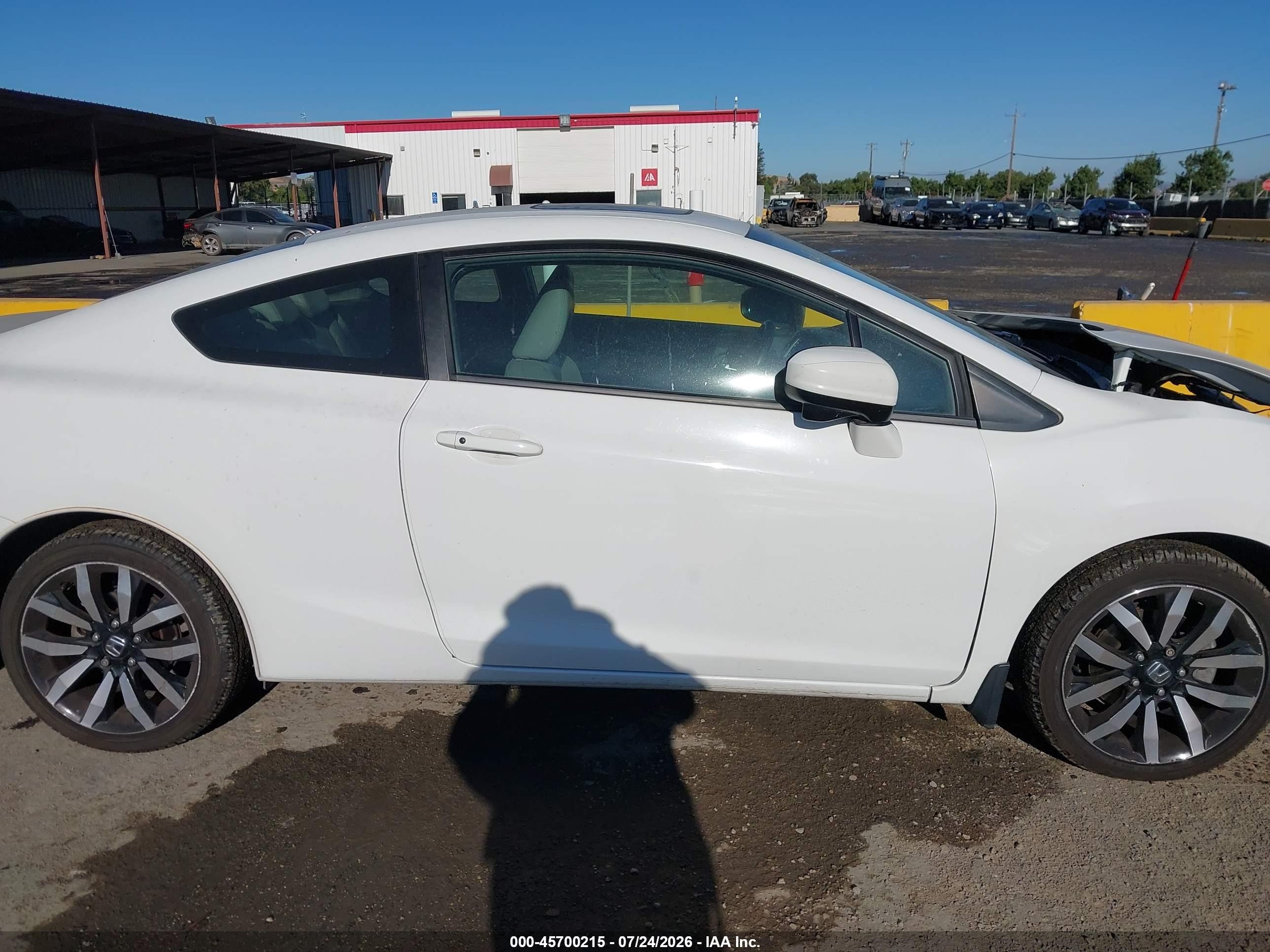 2015 Honda Civic Ex-l White vin: 2HGFG3B01FH531315
