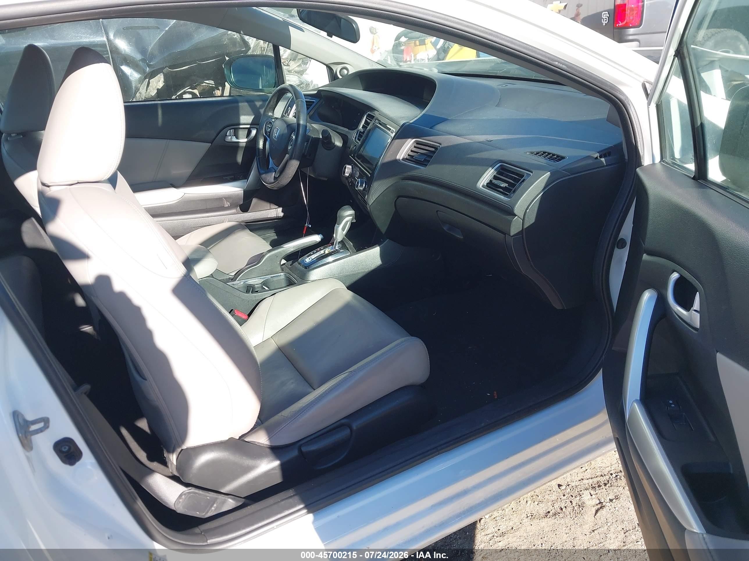 2015 Honda Civic Ex-l Белый vin: 2HGFG3B01FH531315