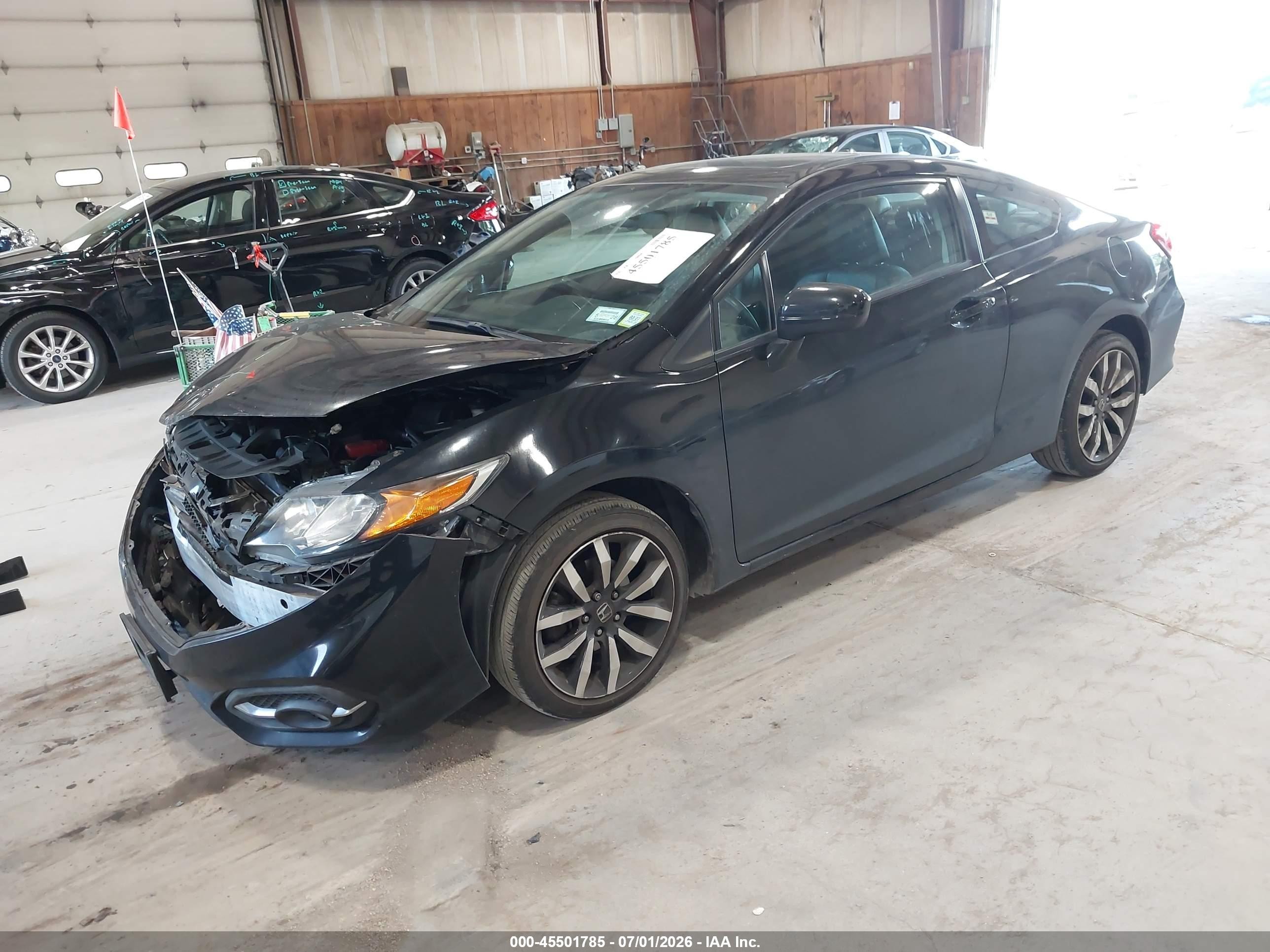 2014 Honda Civic Ex-l Black vin: 2HGFG3B02EH525411