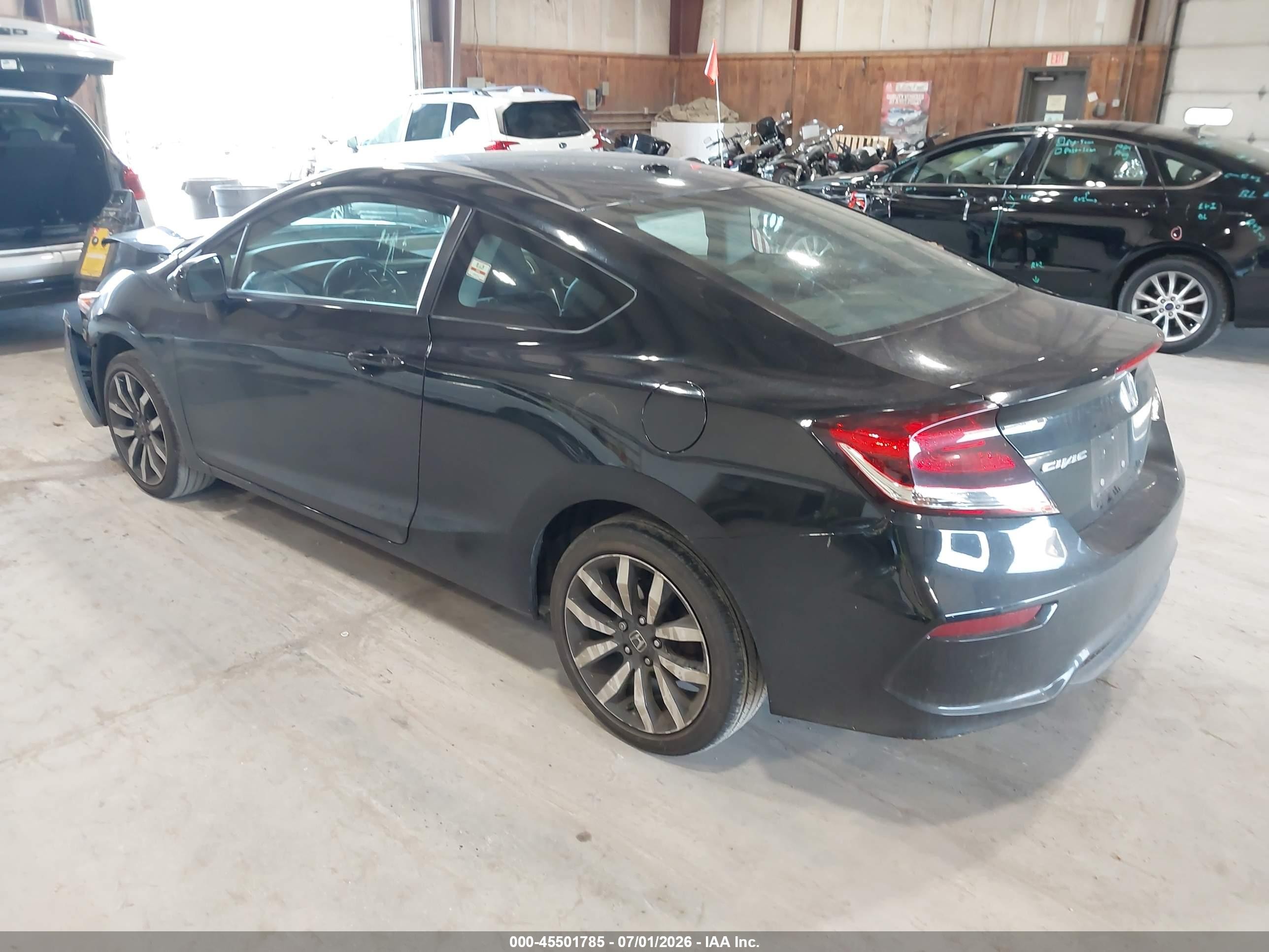 2014 Honda Civic Ex-l Black vin: 2HGFG3B02EH525411