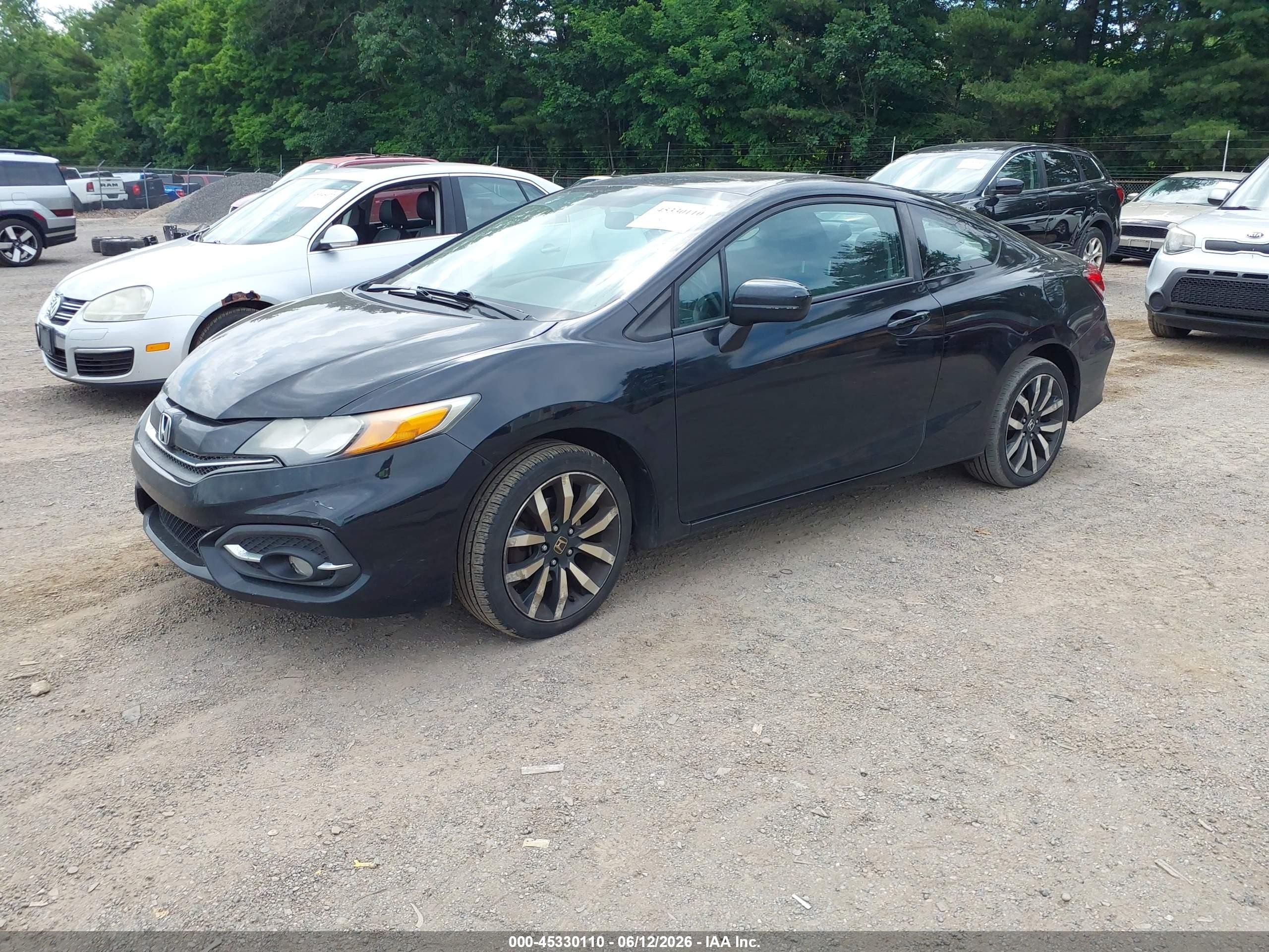 2014 Honda Civic Ex-l Black vin: 2HGFG3B03EH516331