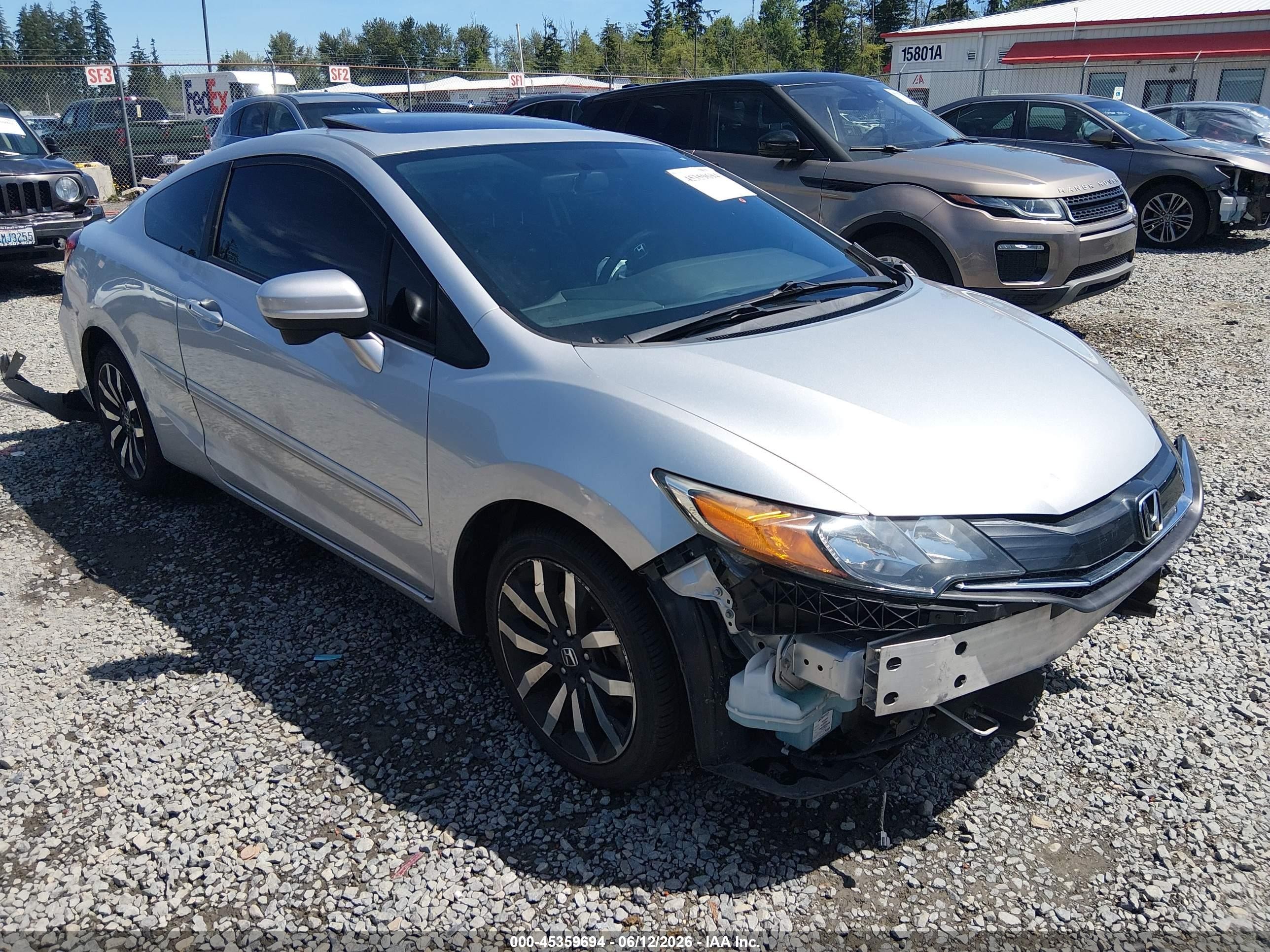 2014 Honda Civic Ex-l Silver vin: 2HGFG3B03EH517415