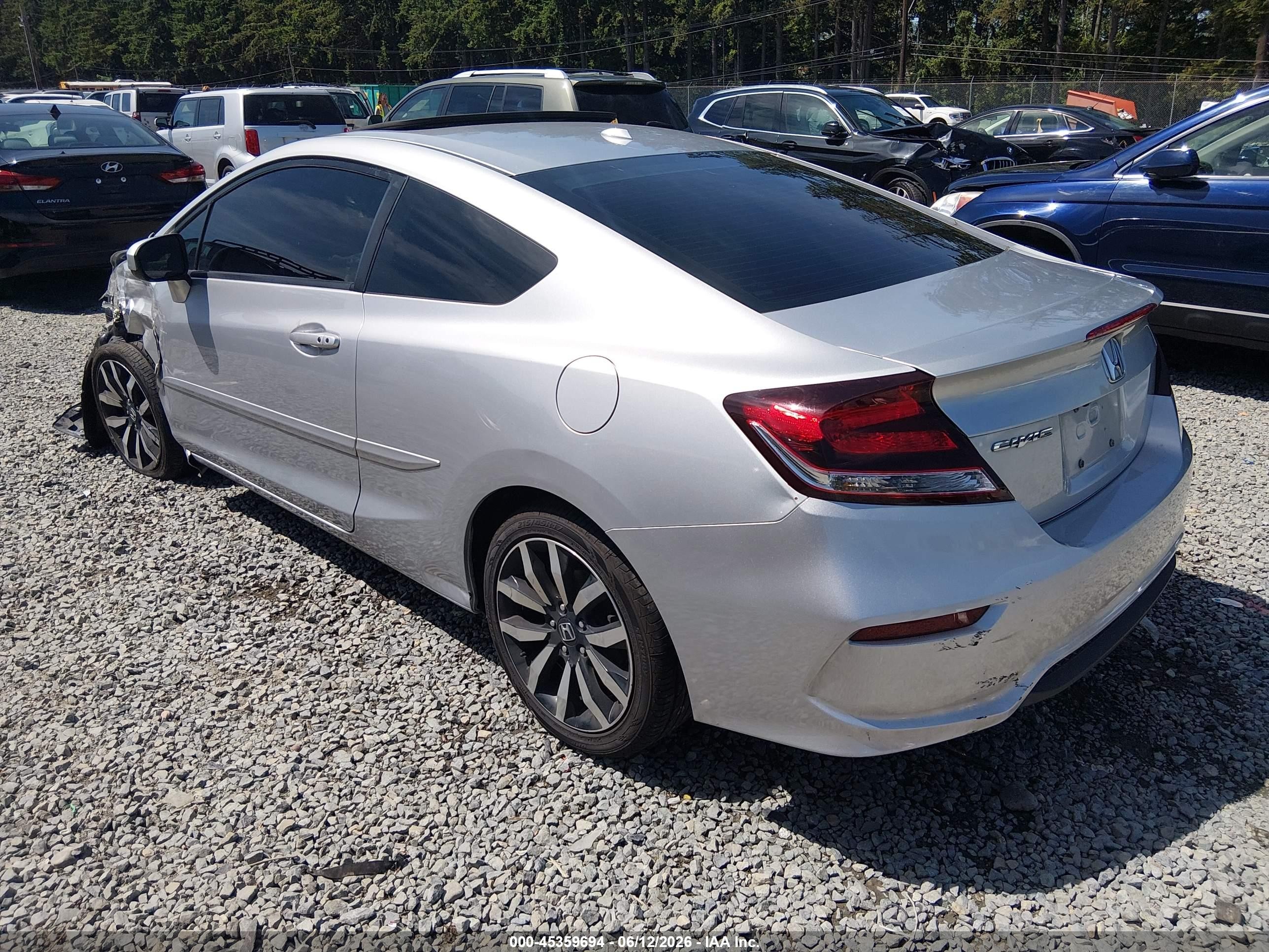 2014 Honda Civic Ex-l Silver vin: 2HGFG3B03EH517415