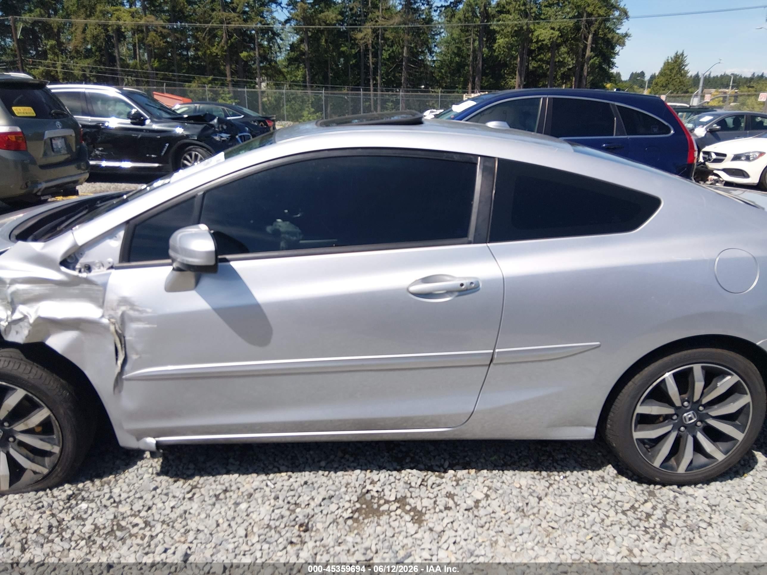 2014 Honda Civic Ex-l Silver vin: 2HGFG3B03EH517415