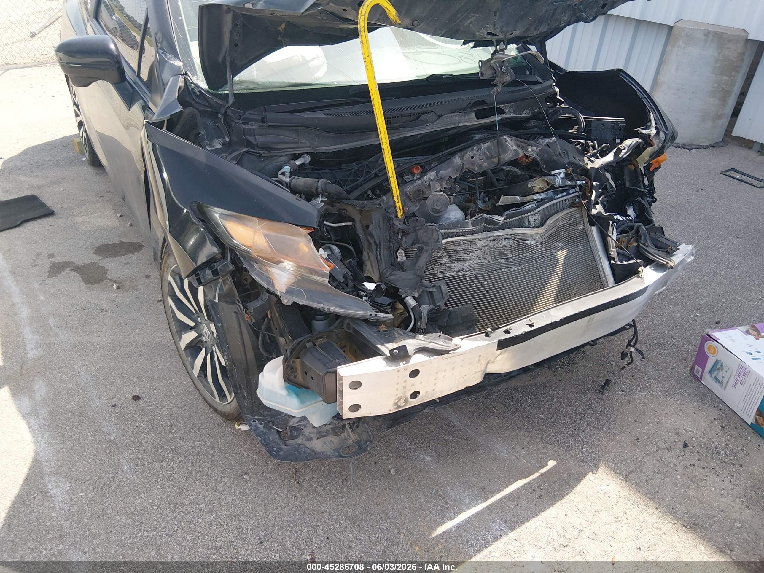2015 Honda Civic Ex-l Черный vin: 2HGFG3B03FH504519