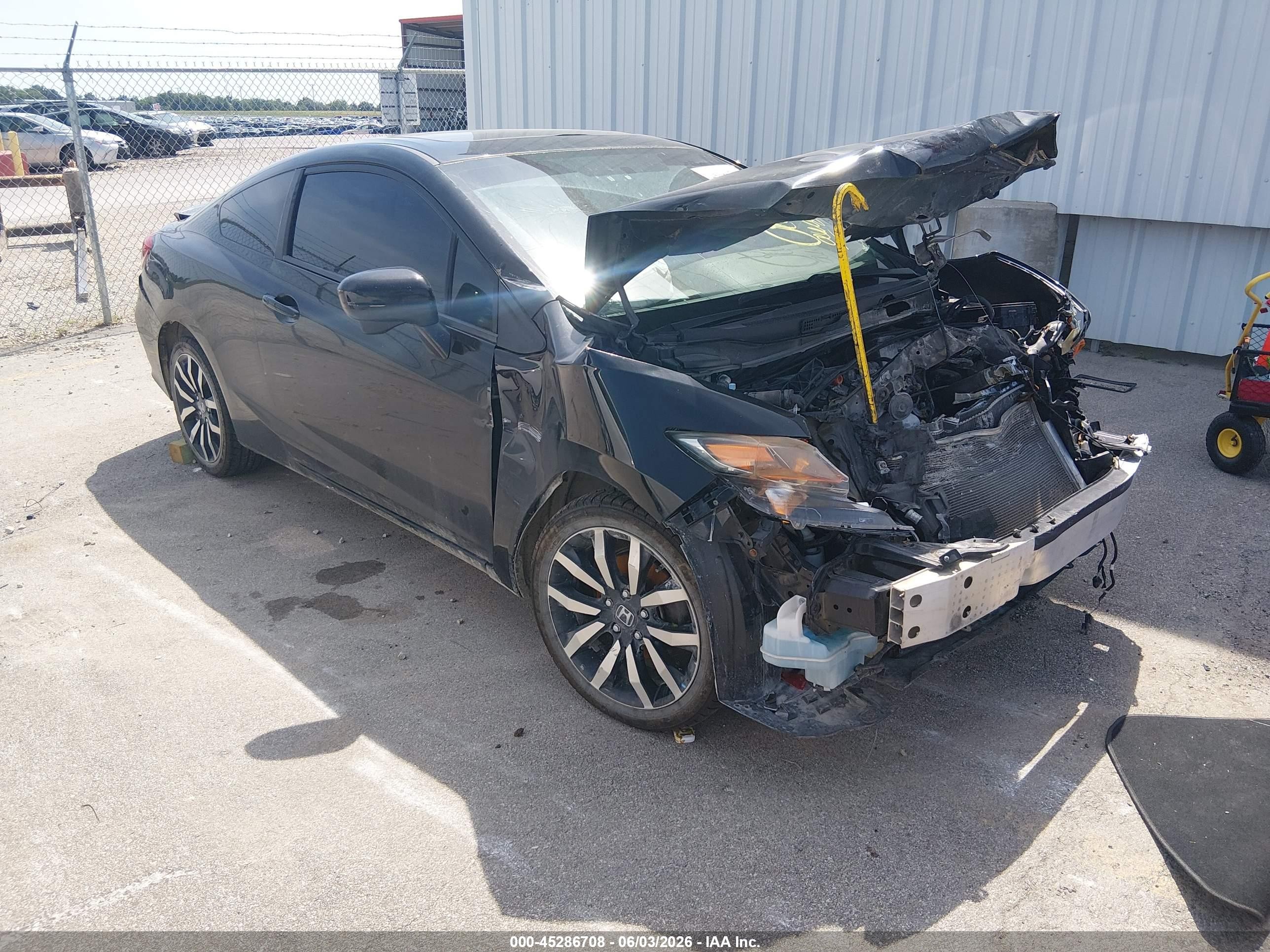 2015 Honda Civic Ex-l Черный vin: 2HGFG3B03FH504519