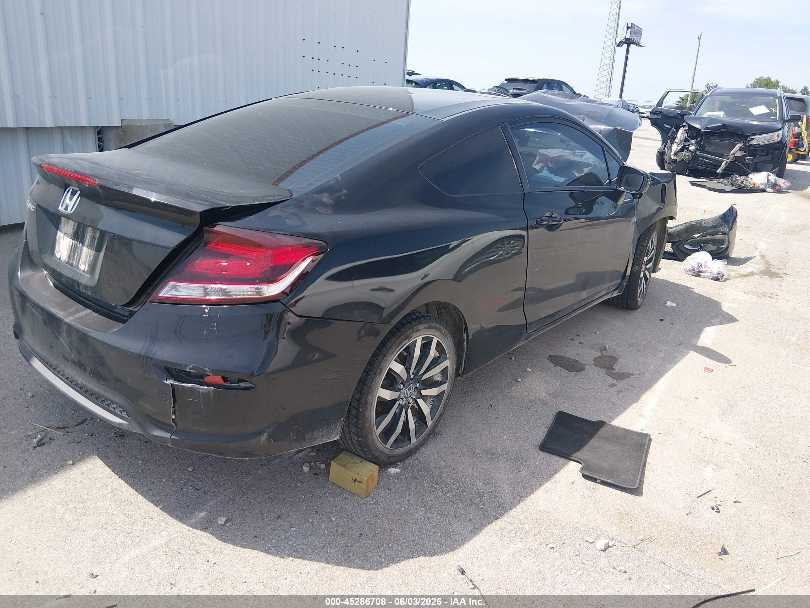 2015 Honda Civic Ex-l Черный vin: 2HGFG3B03FH504519