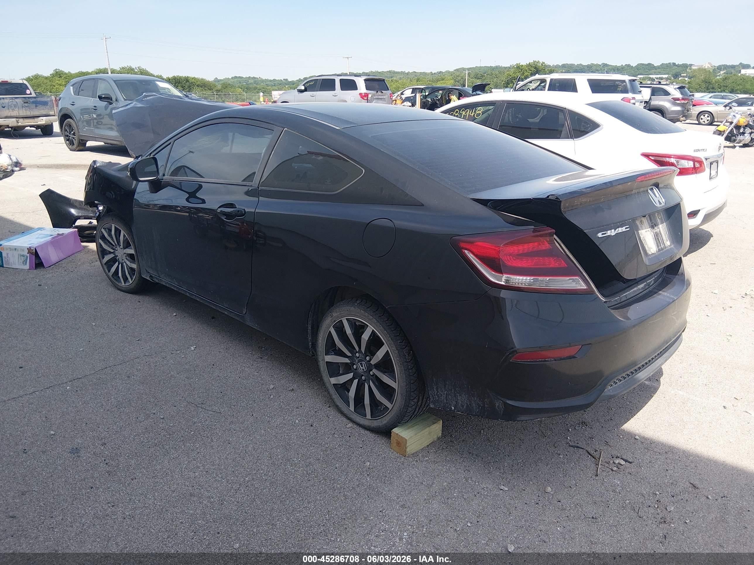 2015 Honda Civic Ex-l Черный vin: 2HGFG3B03FH504519