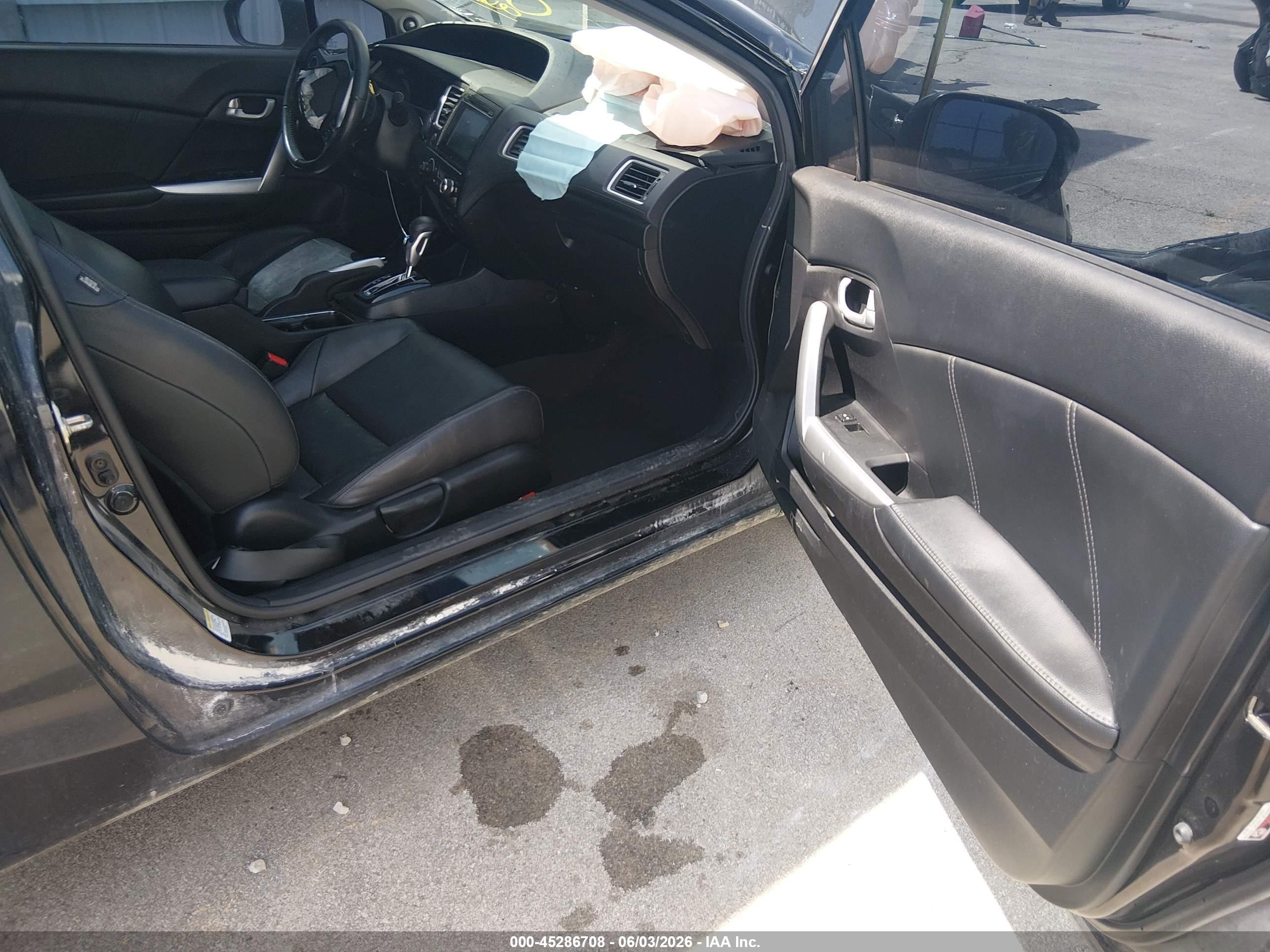 2015 Honda Civic Ex-l Черный vin: 2HGFG3B03FH504519