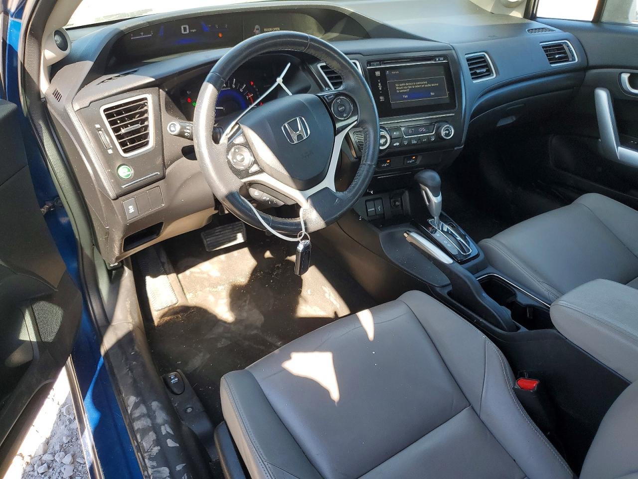 2015 Honda Civic Exl Blue vin: 2HGFG3B03FH506514