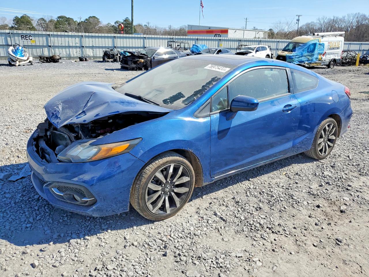 2015 Honda Civic Exl Blue vin: 2HGFG3B03FH506514