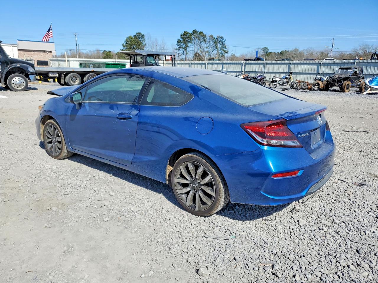 2015 Honda Civic Exl Blue vin: 2HGFG3B03FH506514
