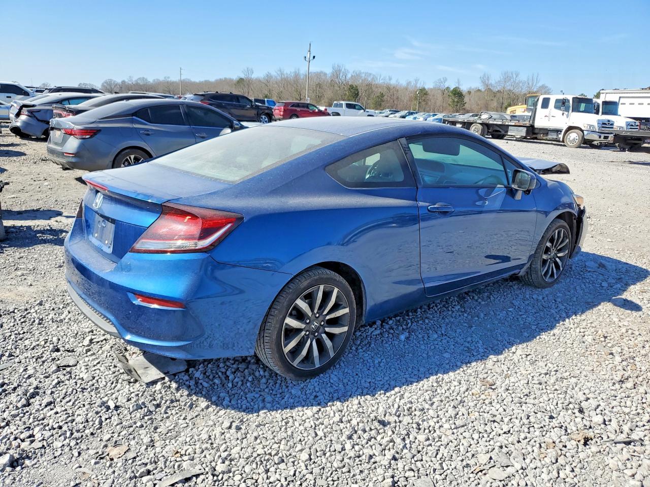 2015 Honda Civic Exl Blue vin: 2HGFG3B03FH506514