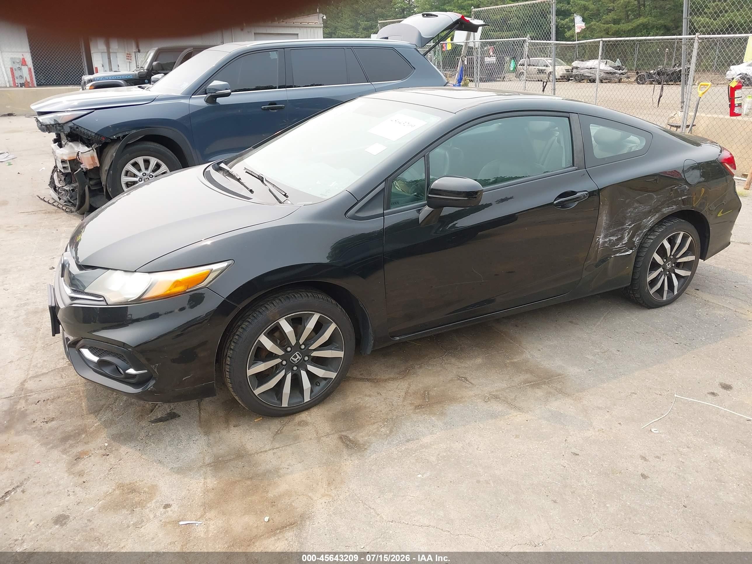 2015 Honda Civic Ex-l Black vin: 2HGFG3B03FH511275