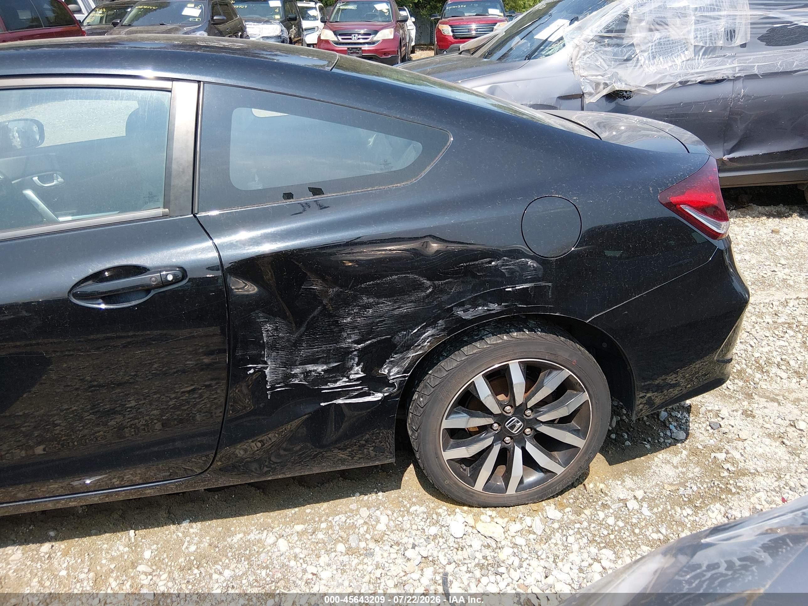 2015 Honda Civic Ex-l Black vin: 2HGFG3B03FH511275