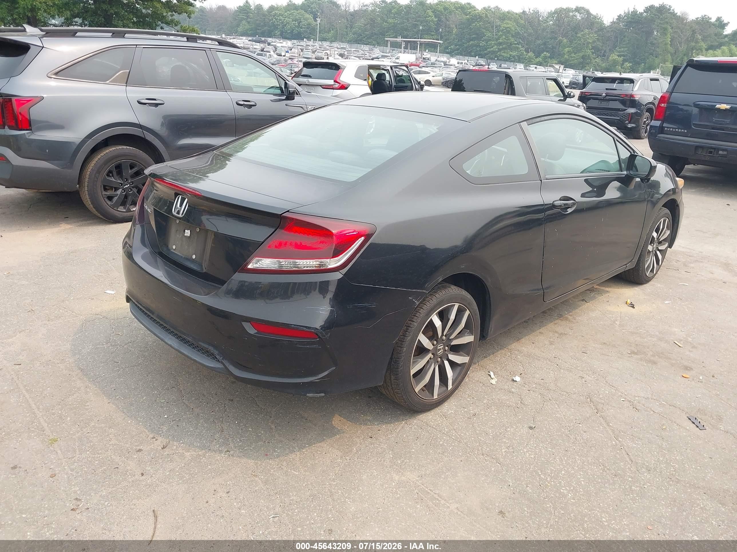 2015 Honda Civic Ex-l Black vin: 2HGFG3B03FH511275