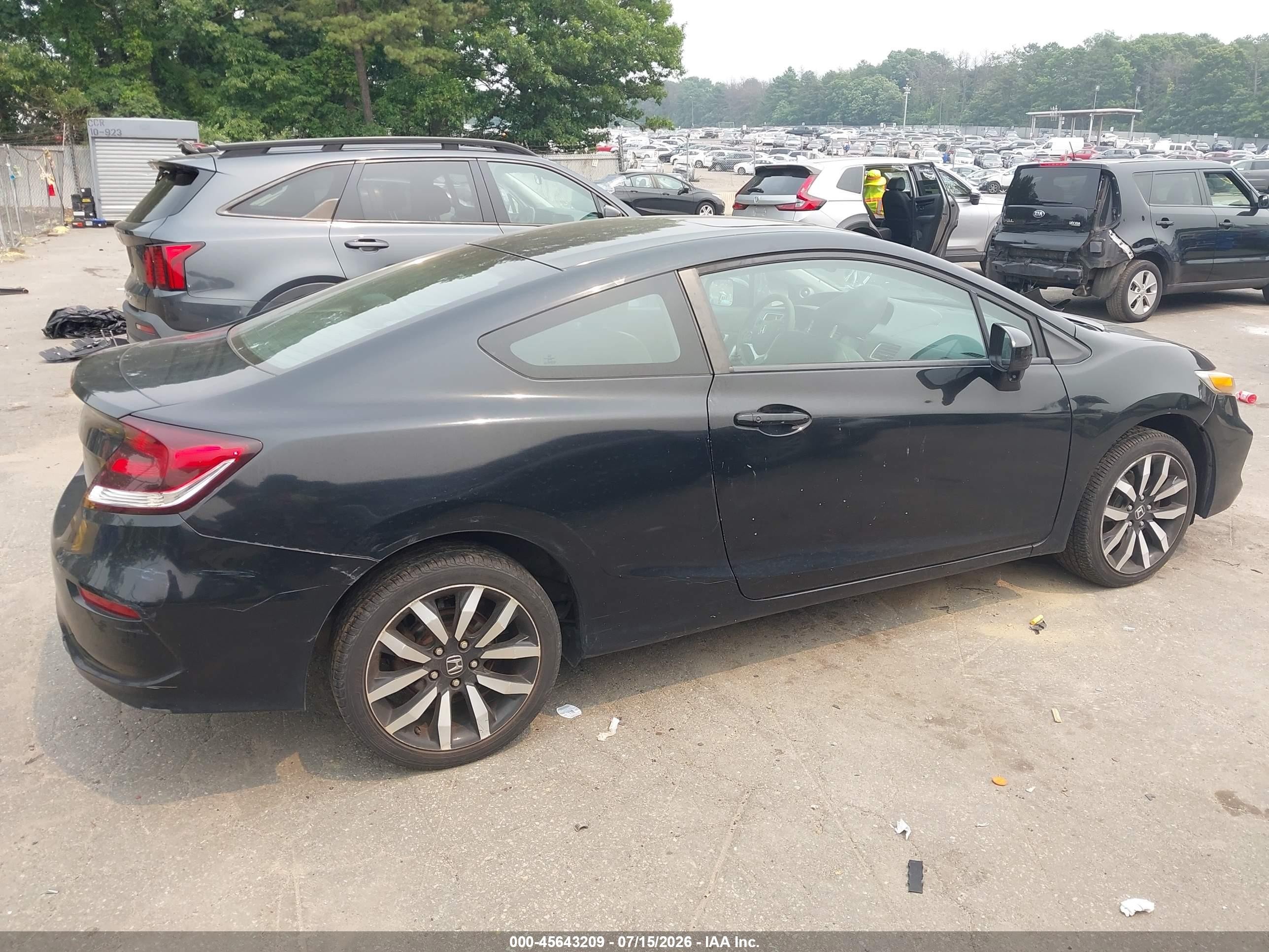 2015 Honda Civic Ex-l Black vin: 2HGFG3B03FH511275