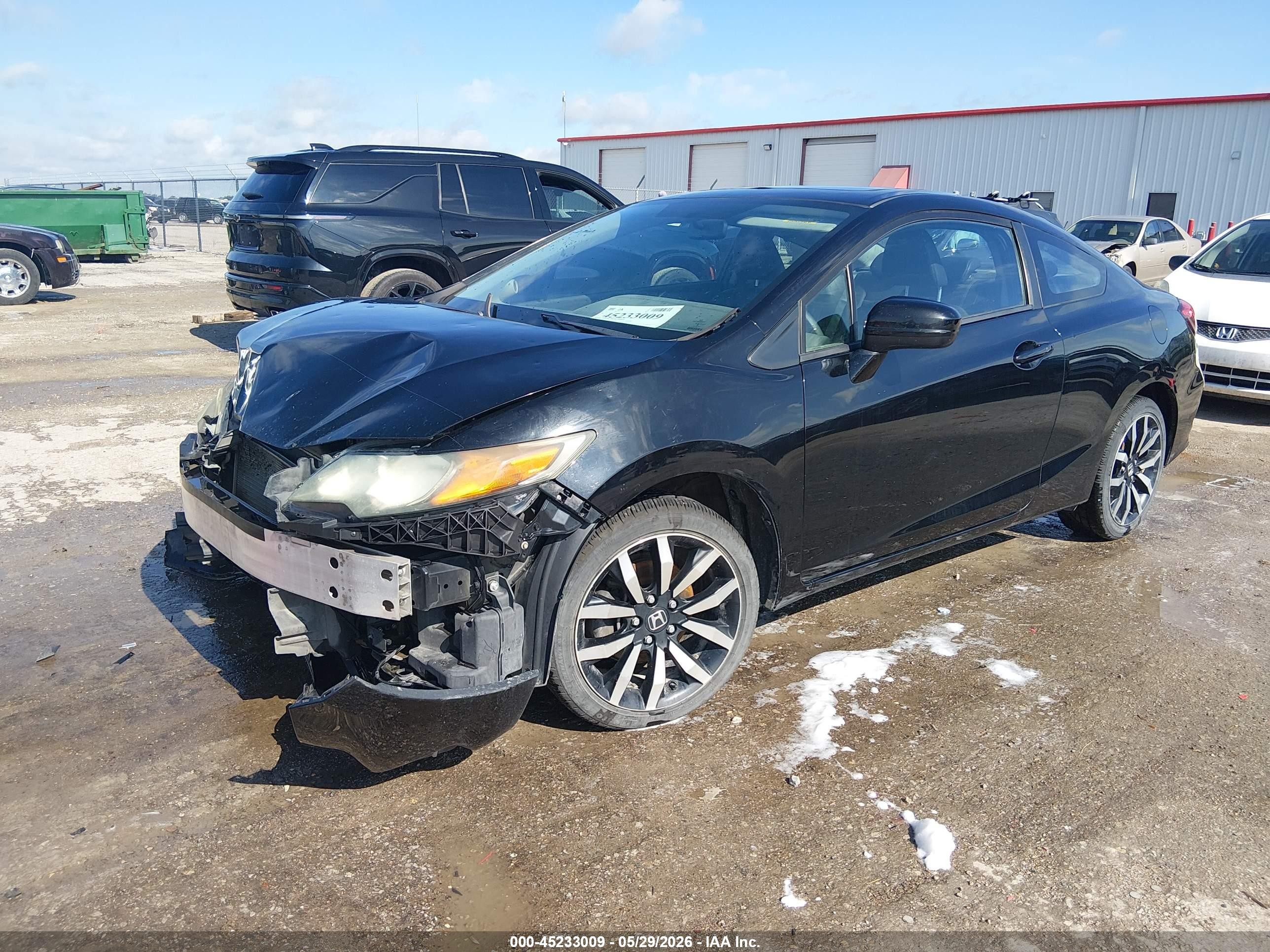 2015 Honda Civic Ex-l Черный vin: 2HGFG3B03FH519957