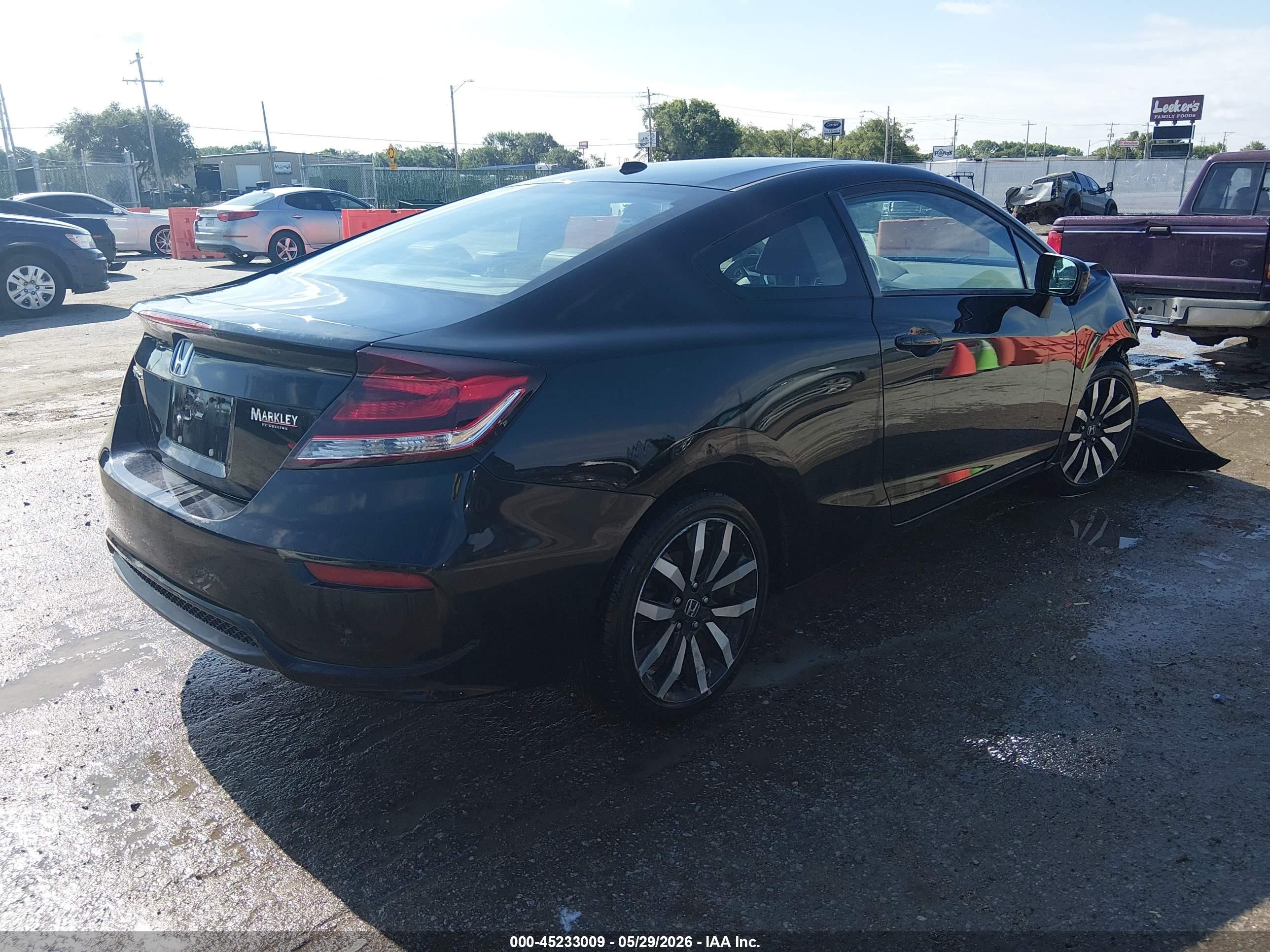 2015 Honda Civic Ex-l Черный vin: 2HGFG3B03FH519957