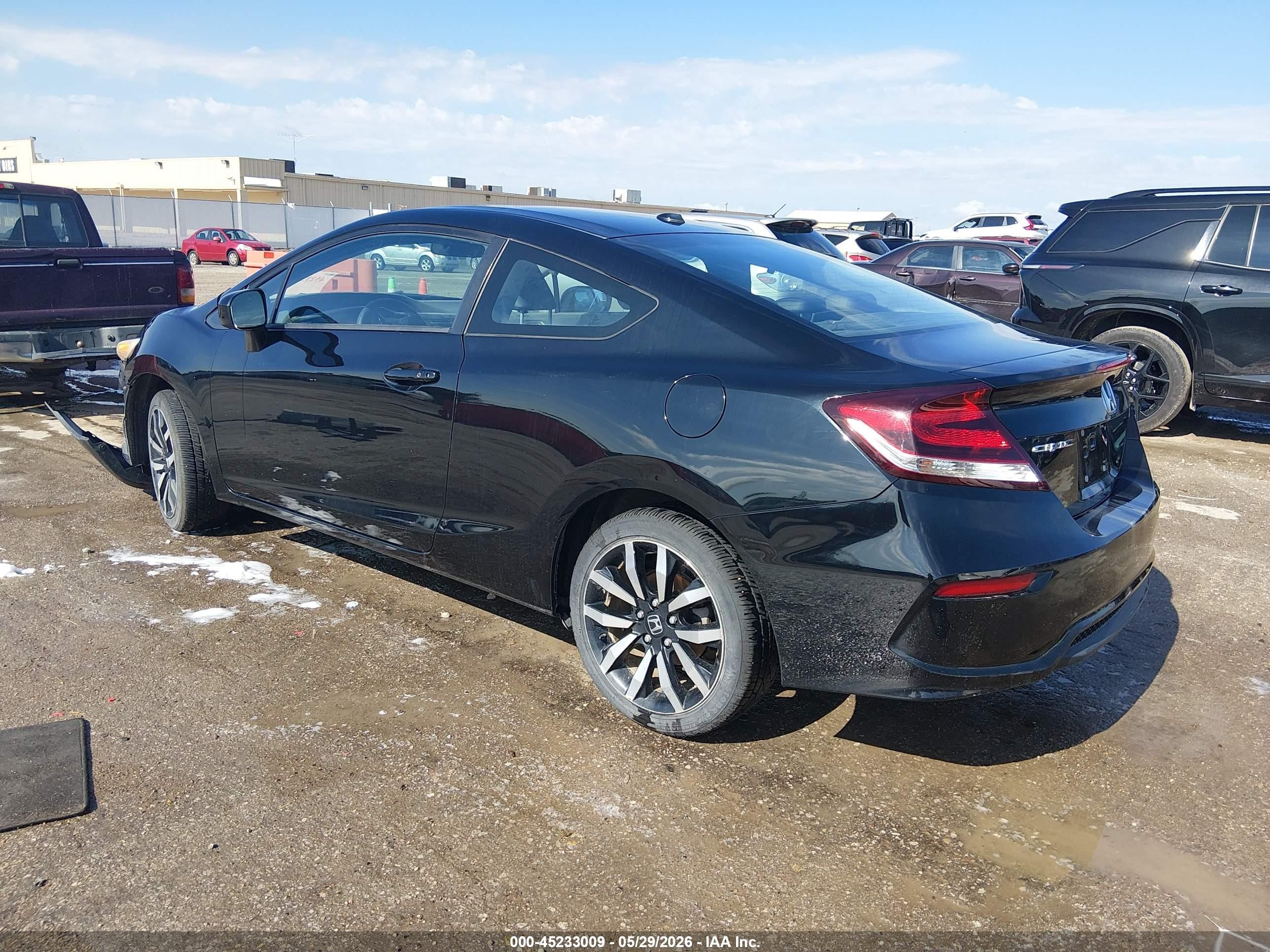 2015 Honda Civic Ex-l Черный vin: 2HGFG3B03FH519957